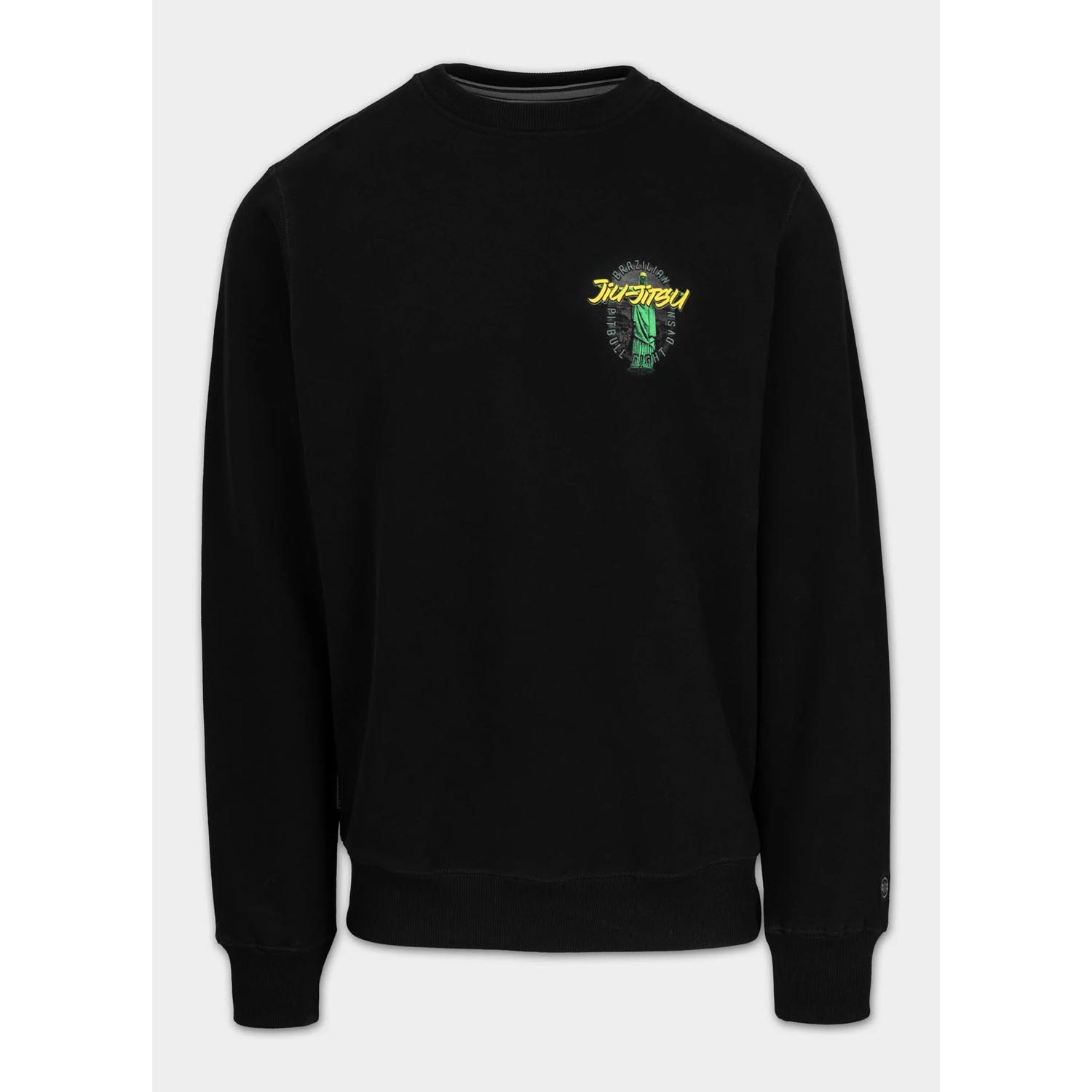 Pit Bull West Coast Crewneck, BJJ Fight DVSN, black, XXXL