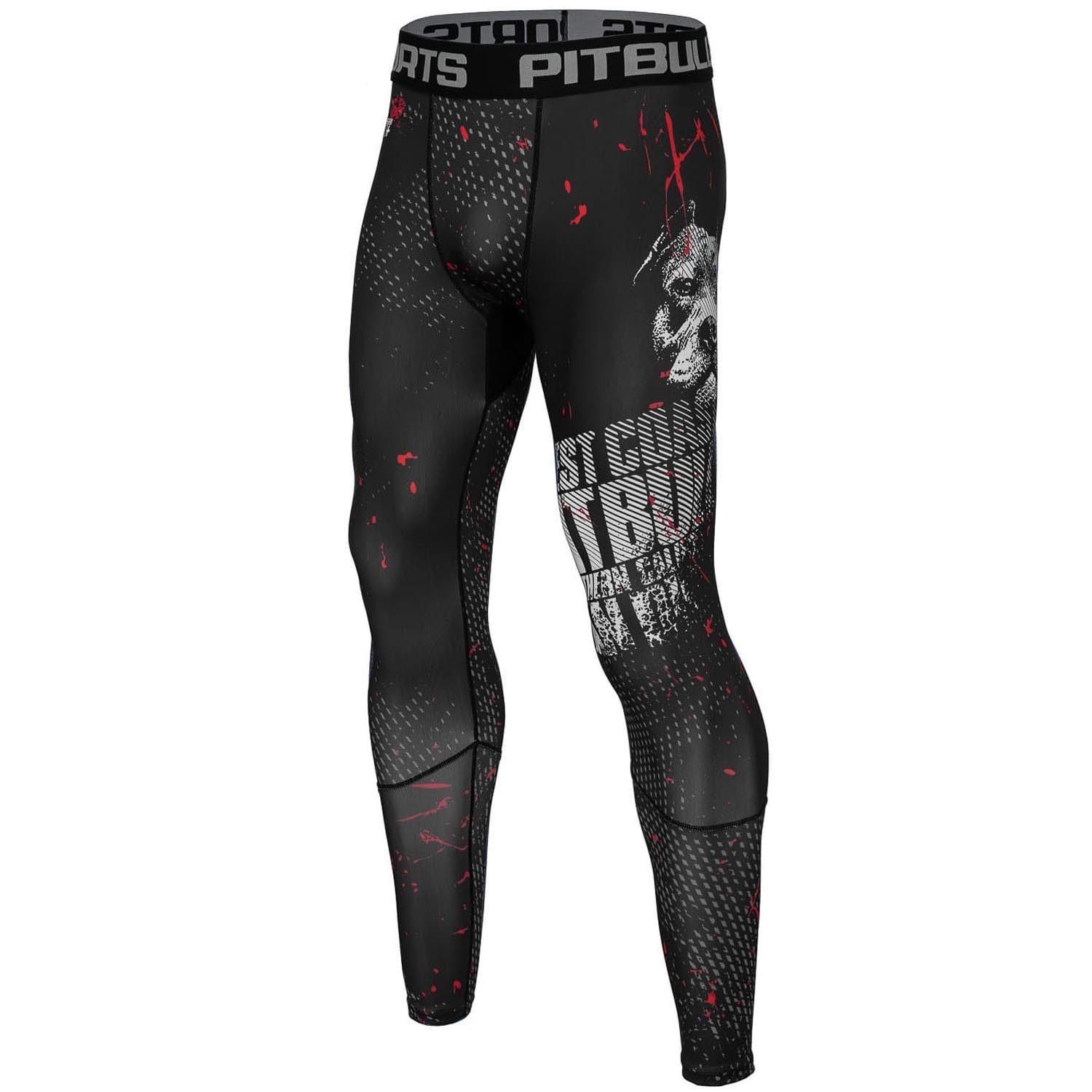 Pit Bull West Coast Compression Pants, Blood Dog Pro, schwarz