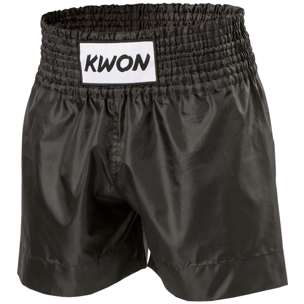 KWON Muay Thai Shorts, schwarz