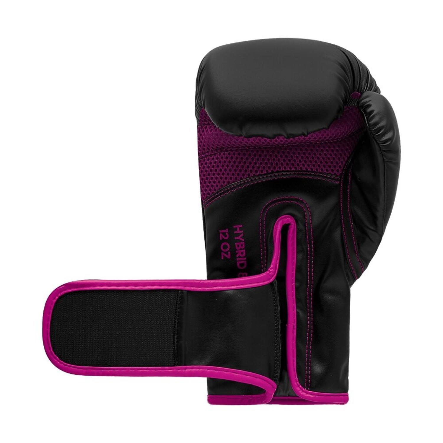 adidas Boxing Gloves, Hybrid, 80, black-pink, 14 Oz