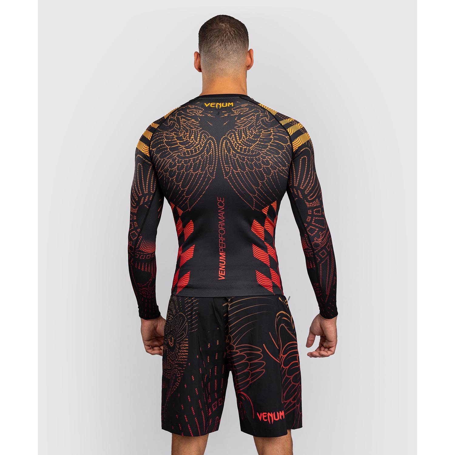 VENUM Rashguard, L/S, Quetzel Fury, black-red, XXL