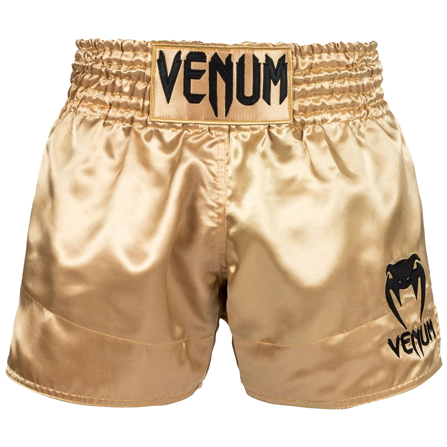 VENUM Muay Thai Shorts, Classic, gold-black