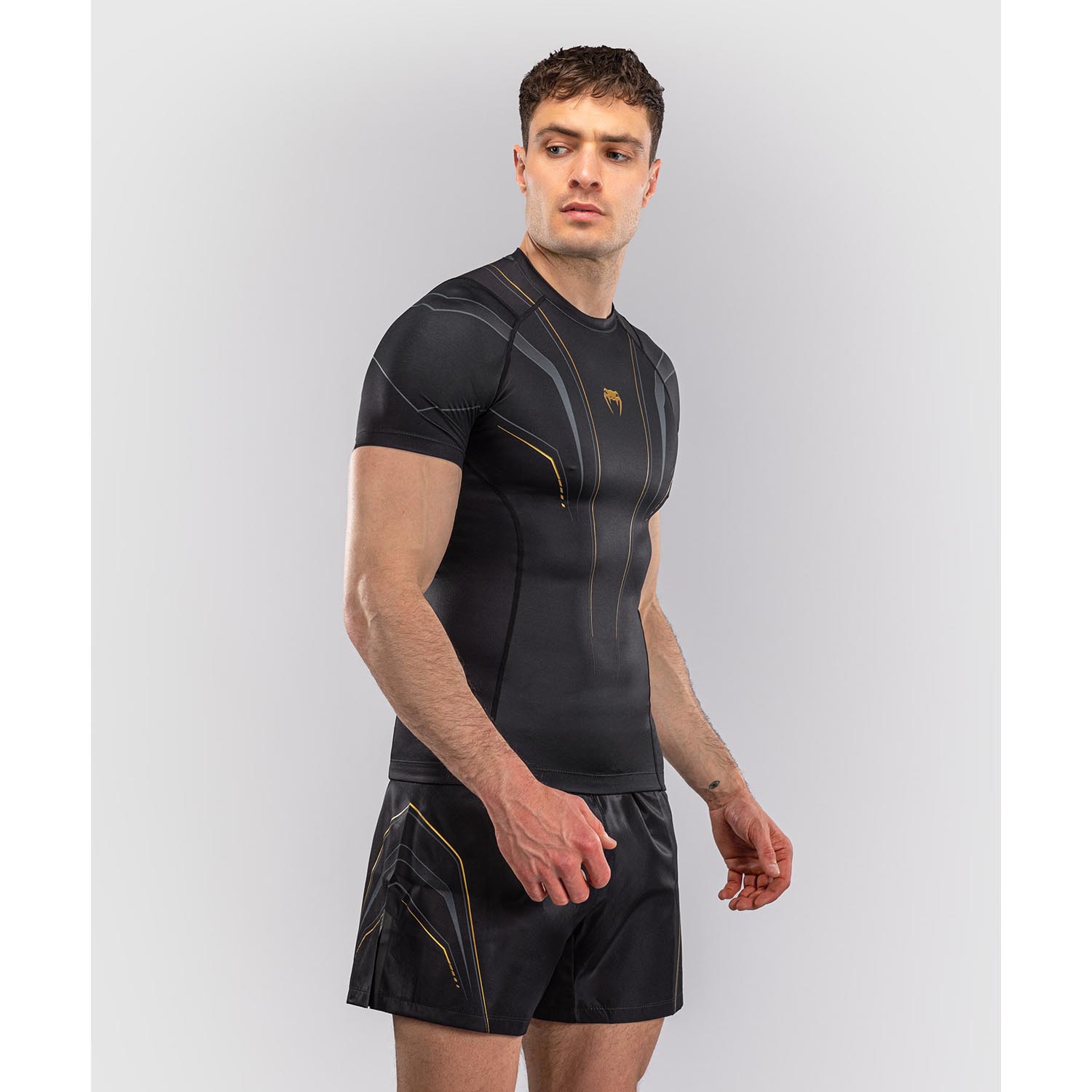 VENUM Rashguard, S/S, Streamline, black-gold, XXL
