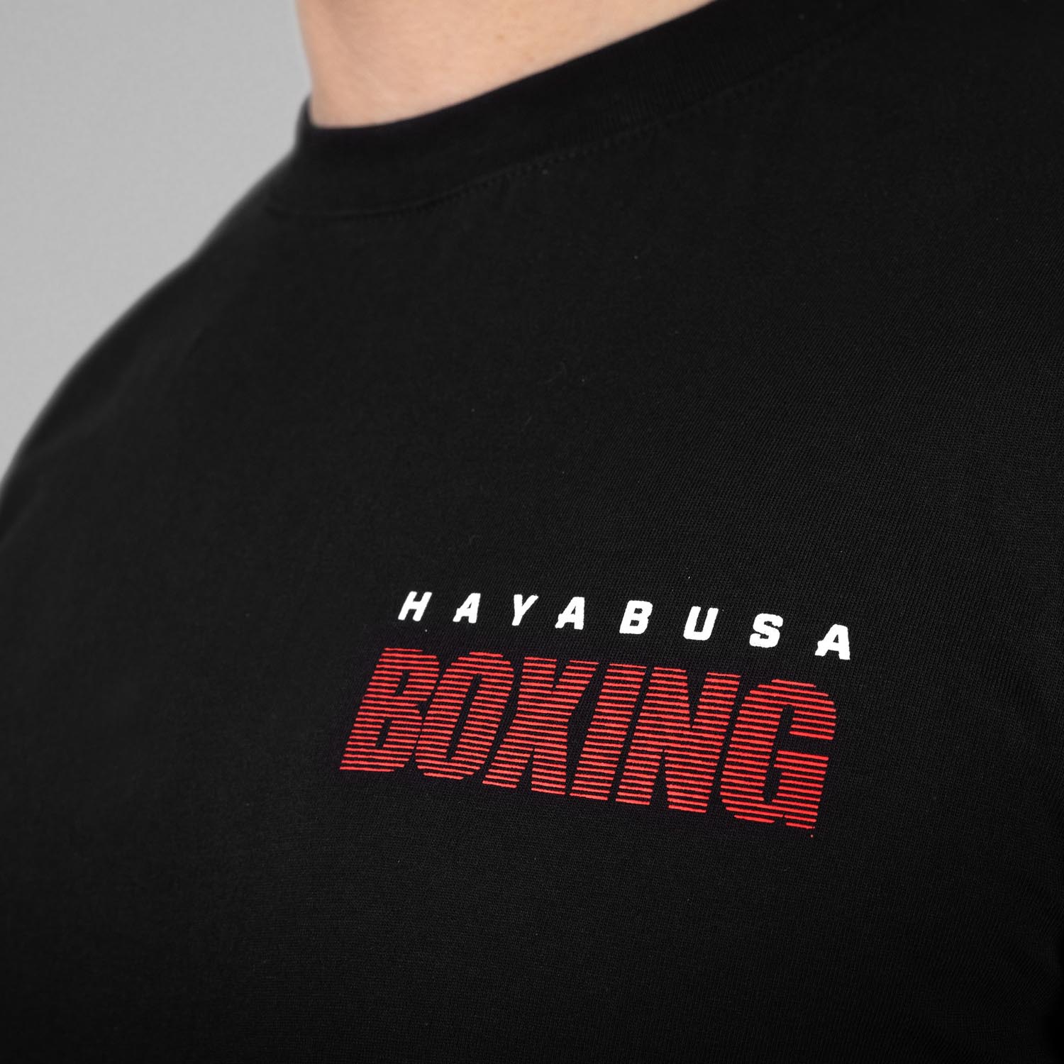 Hayabusa T-Shirt, Discipline Boxing, black-red, XXL