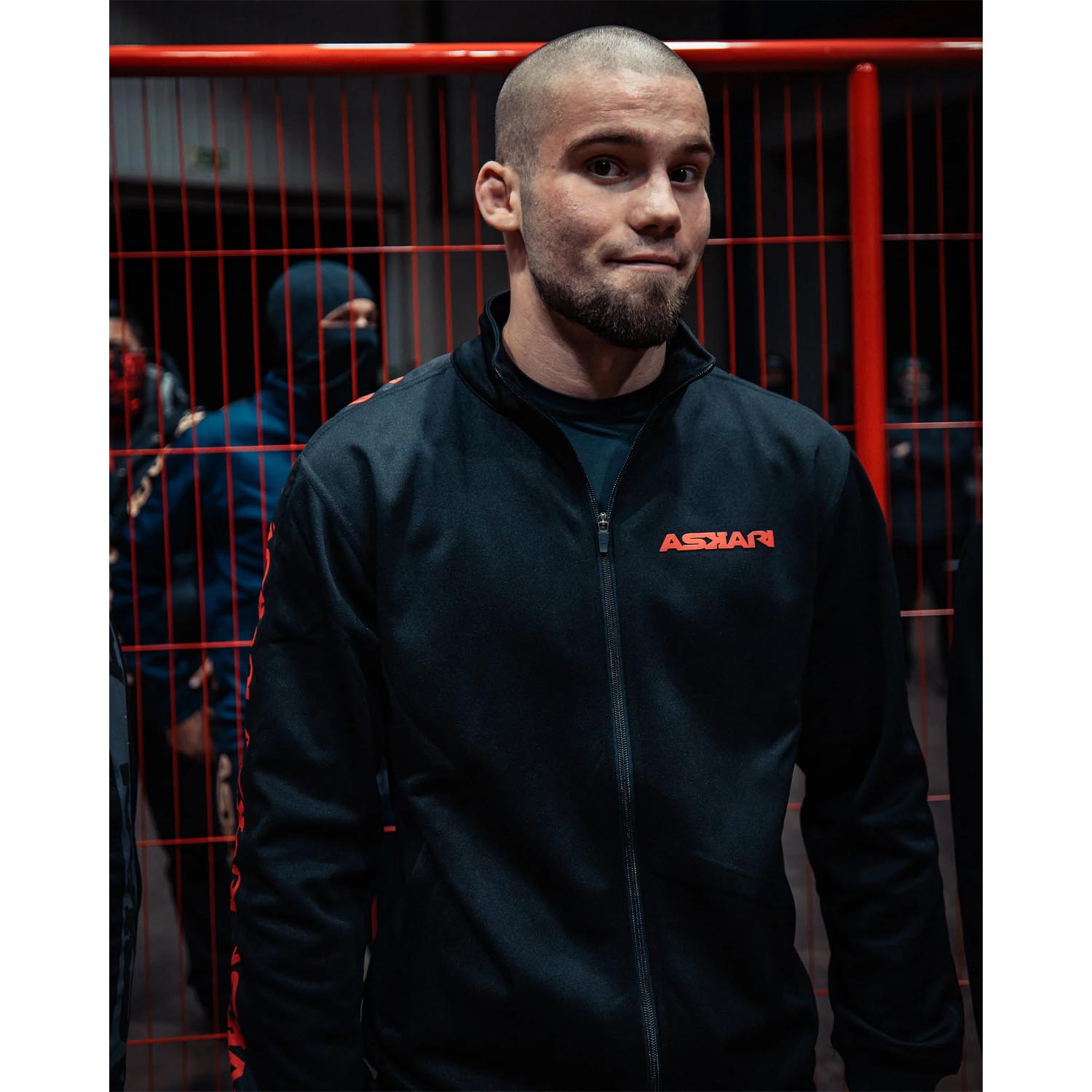 ASKARI Jogging Suit, Nostra, black-red, S