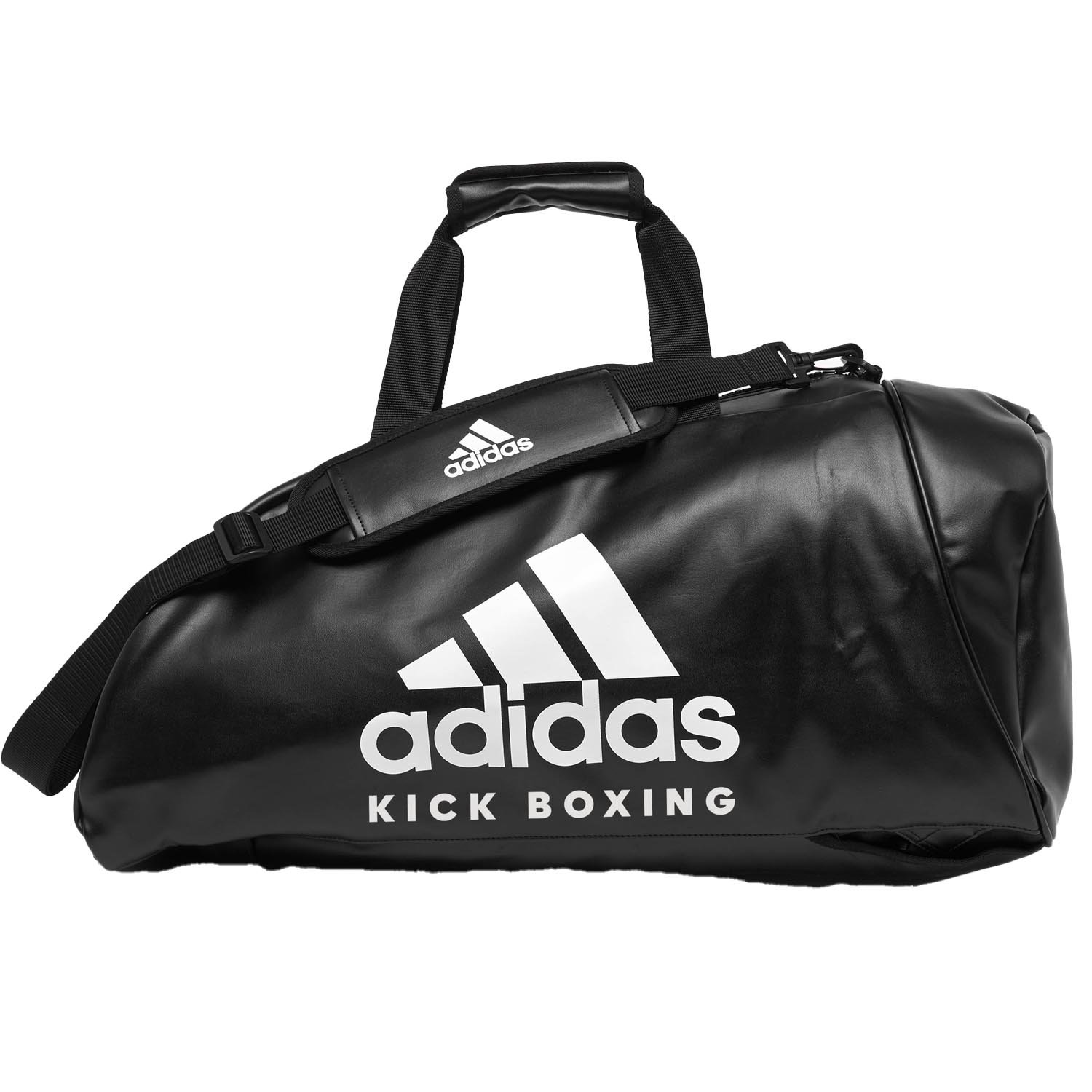 adidas Sporttasche, 2in1 Bag, Kickoxing, PU M, schwarz-weiß