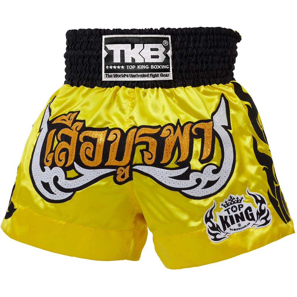 TOP KING BOXING Muay Thai Shorts, TKTBS-086, gelb