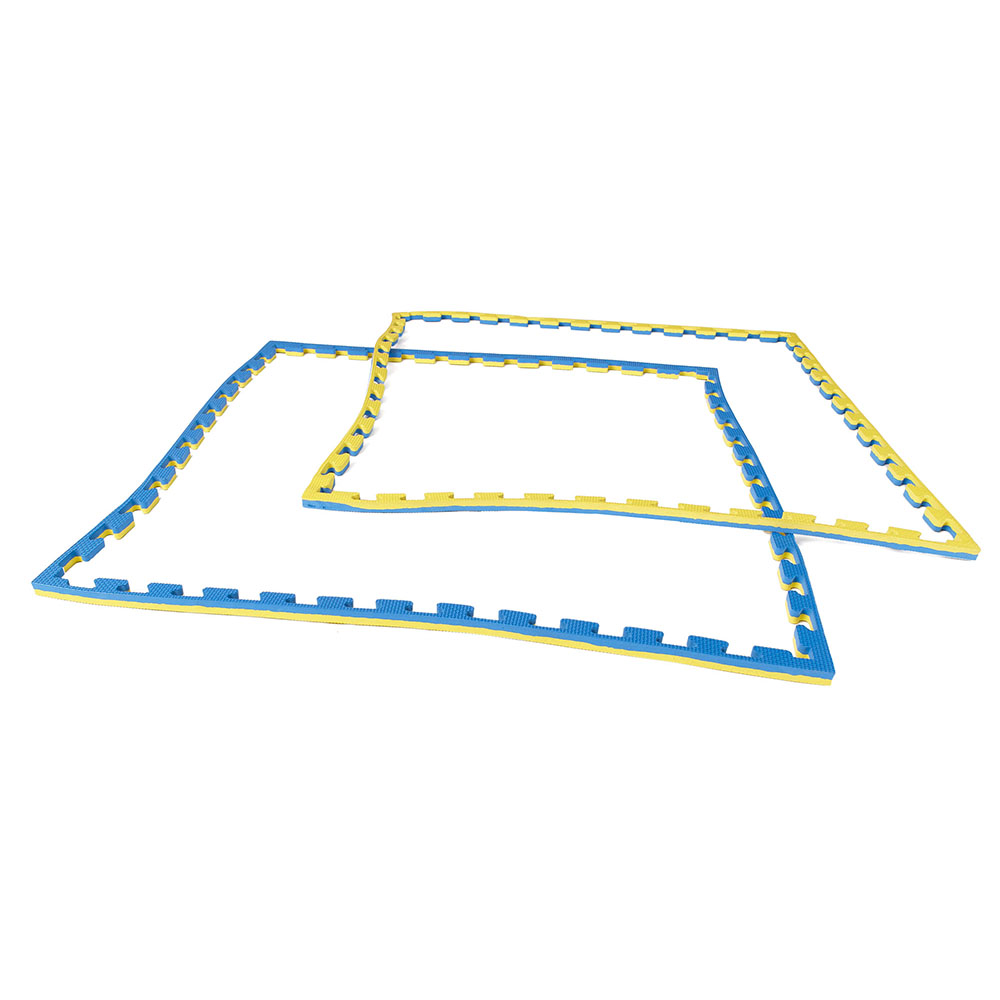 Ju-Sports Puzzle Mat, Econo Cross, yellow-blue, 2 cm