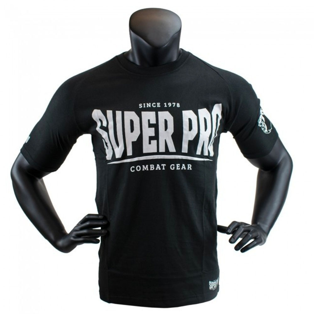 Super Pro T-Shirt Logo, schwarz-weiß