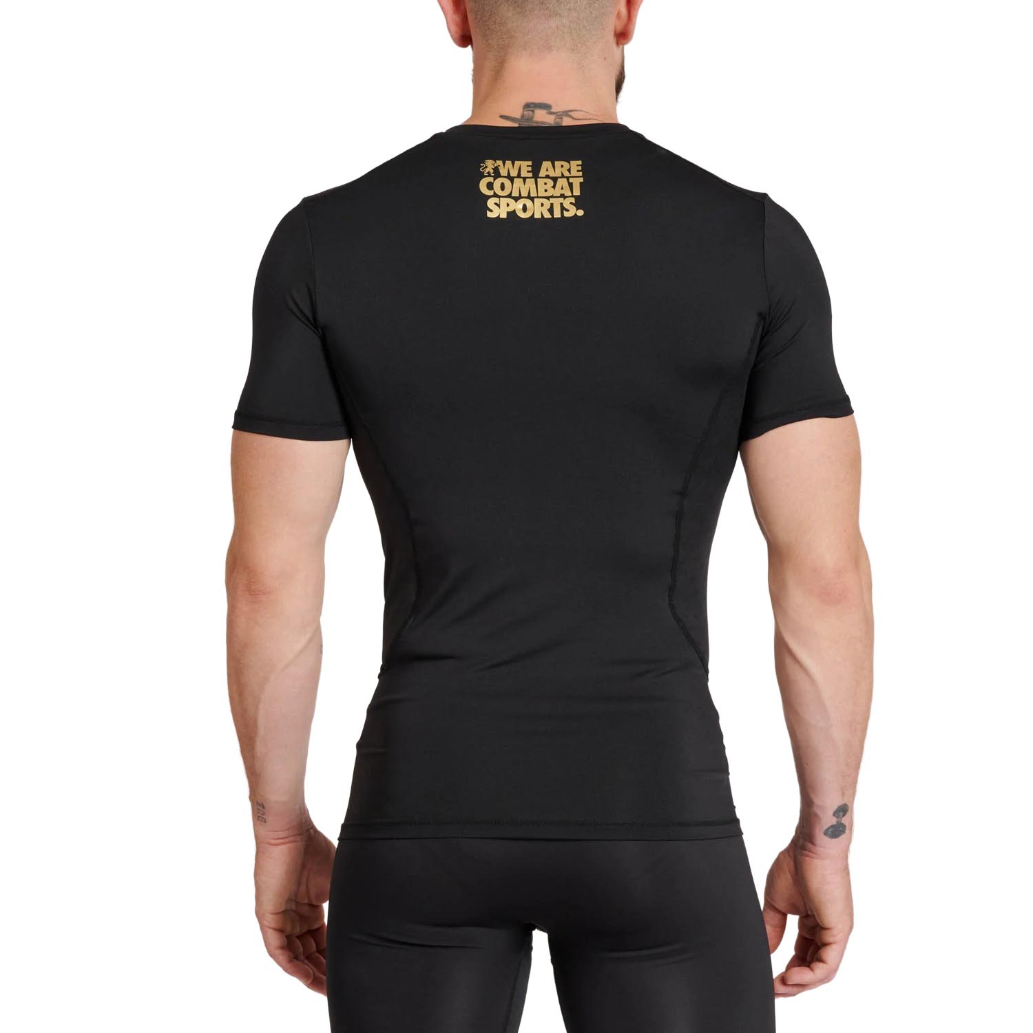 LEONE Rashguard, S/S, DNA, black-gold, XXL