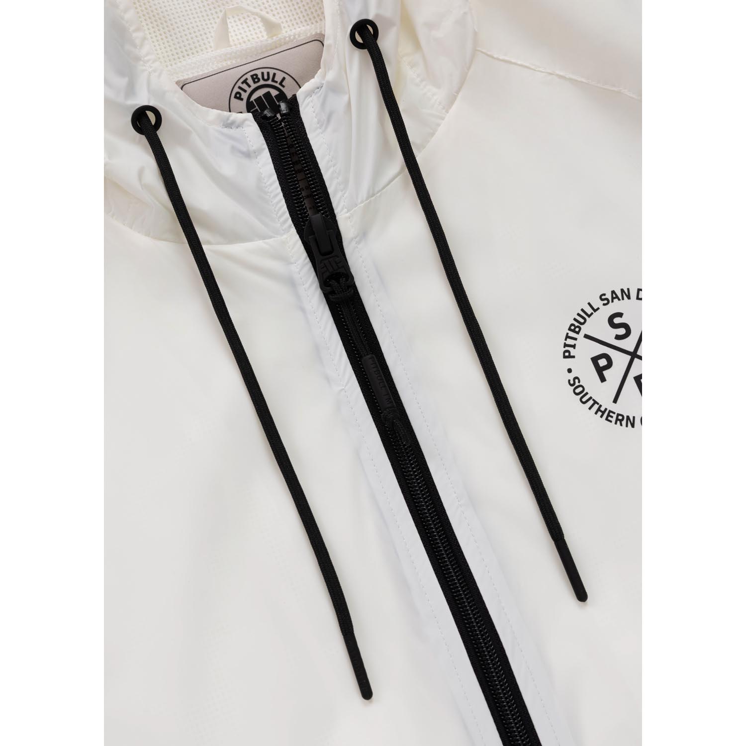 Pit Bull West Coast Transitional Jacket, Athletics Tape Logo, white, S