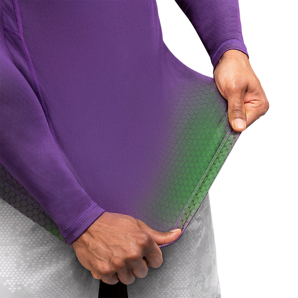 Hayabusa Rashguard, L/S, Fusion, purple-green