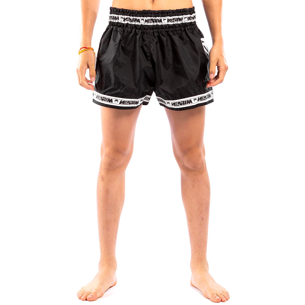 VENUM Muay Thai Shorts, Parachute, schwarz-weiß