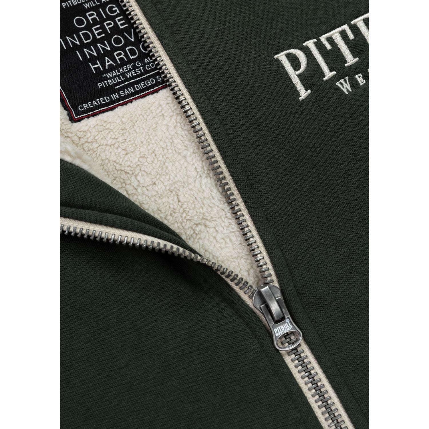 Pit Bull West Coast Zip Hoody, Ruffin Detroit, green, XXXL