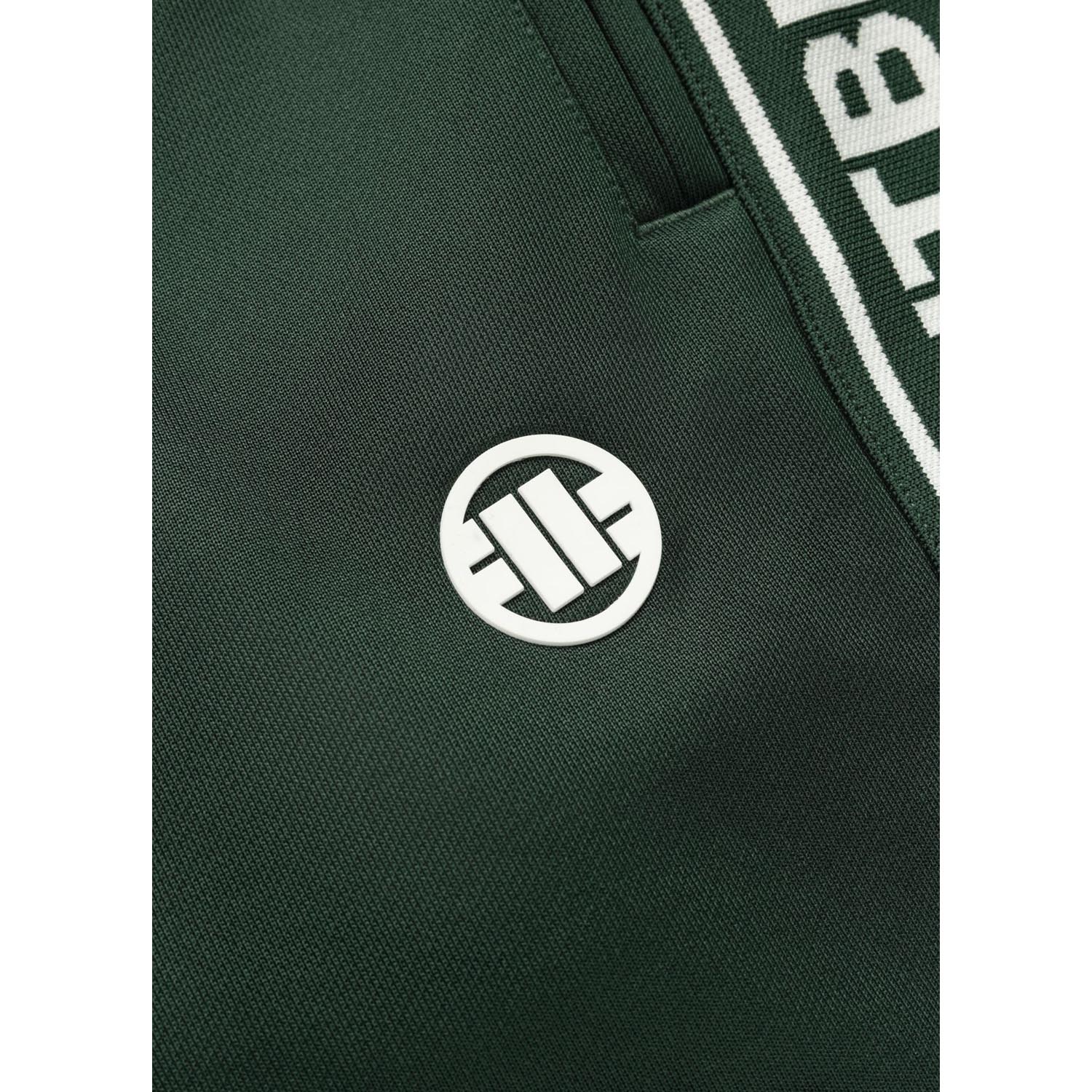 Pit Bull West Coast Trackpants, Tape Logo, green, M