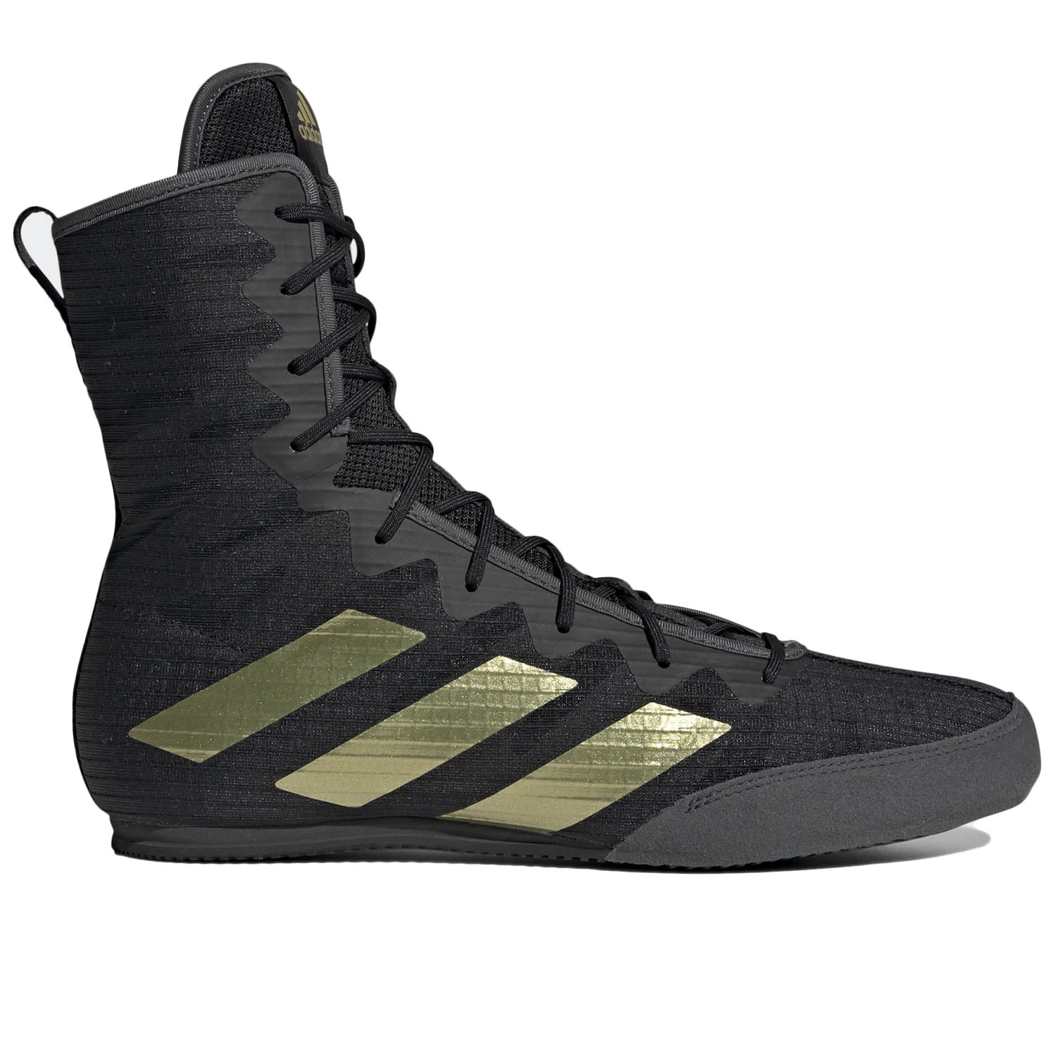 adidas Boxing Shoes, Box Hog 4, black-gold, 41.5 (UK 7.5)