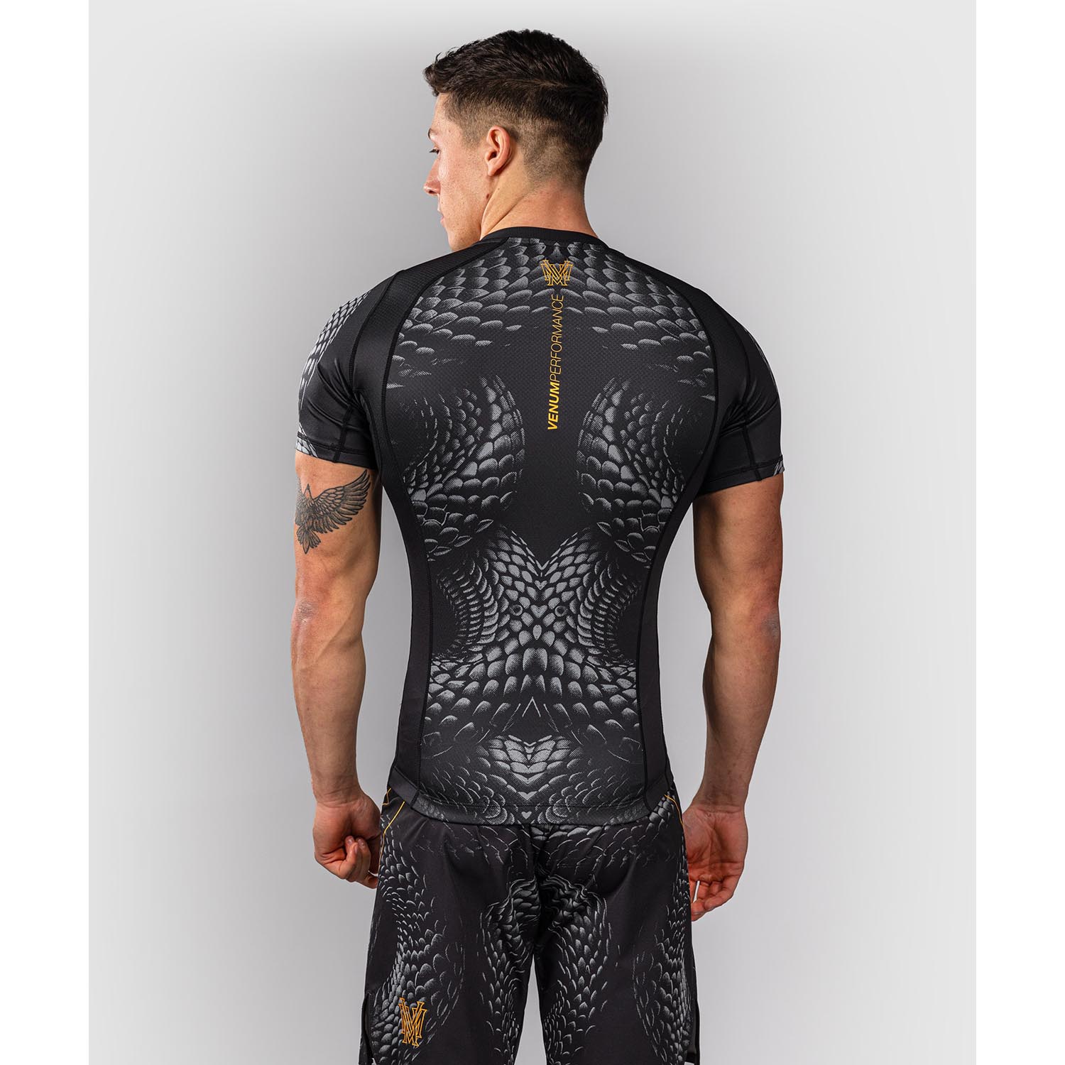 VENUM Rashguard, S/S, Matupa, black-grey-gold, M