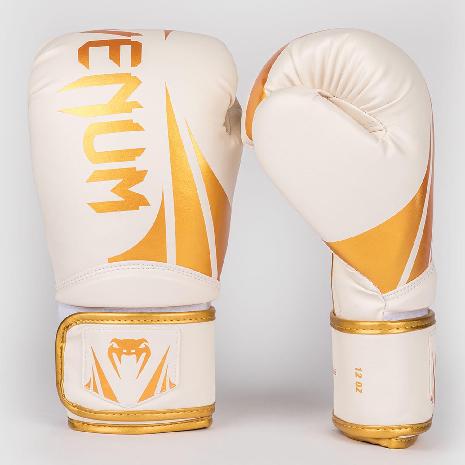 VENUM Boxing Gloves, Challenger 2.5, white-gold, 12 Oz
