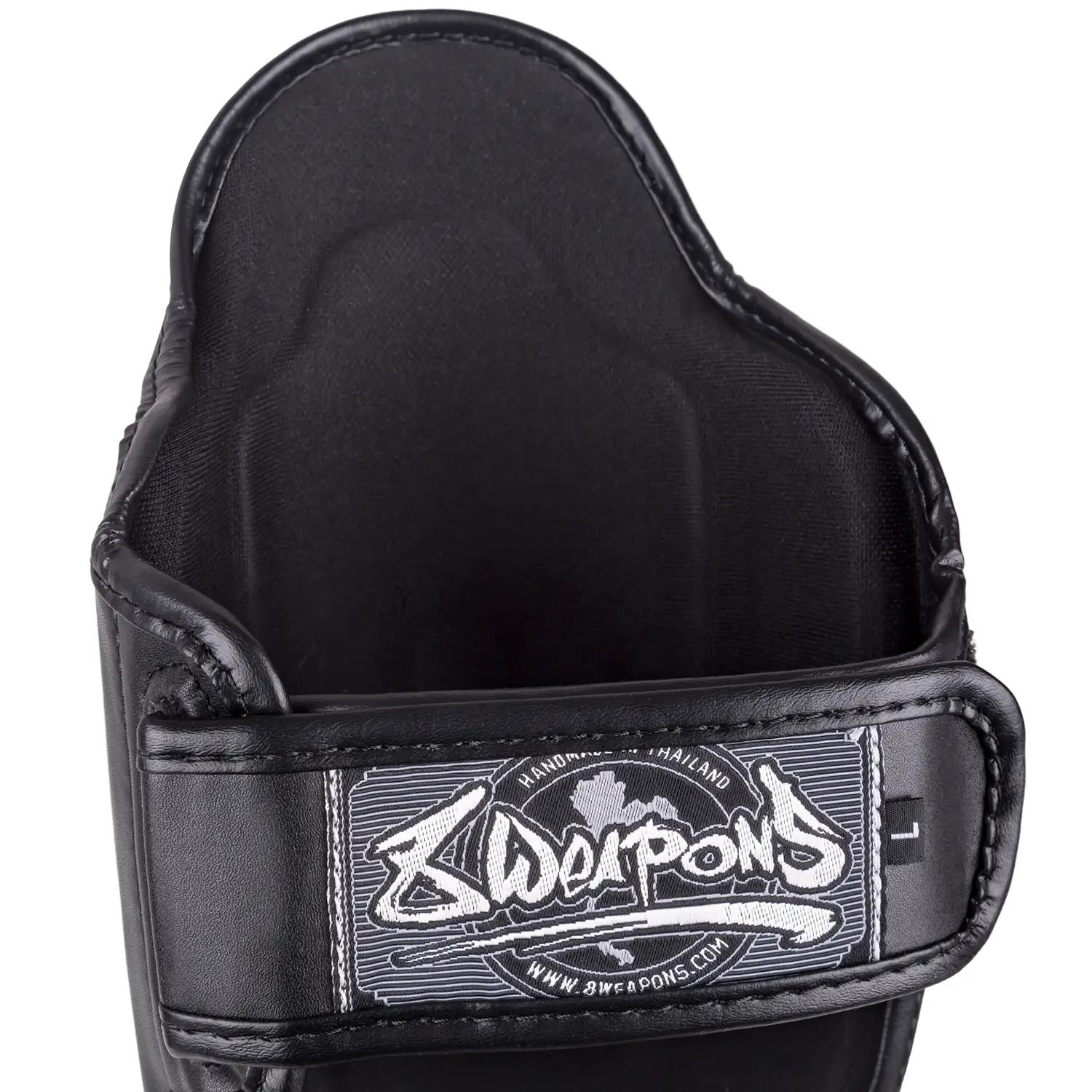 8 WEAPONS Shin Guards, BIG 8 Premium, black-black, XL