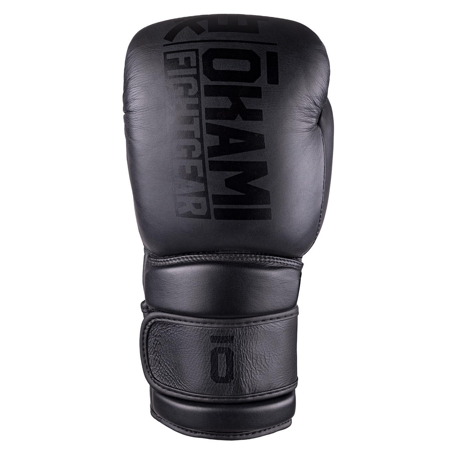 OKAMI Boxing Gloves, Competior V2, black-black, 16 Oz
