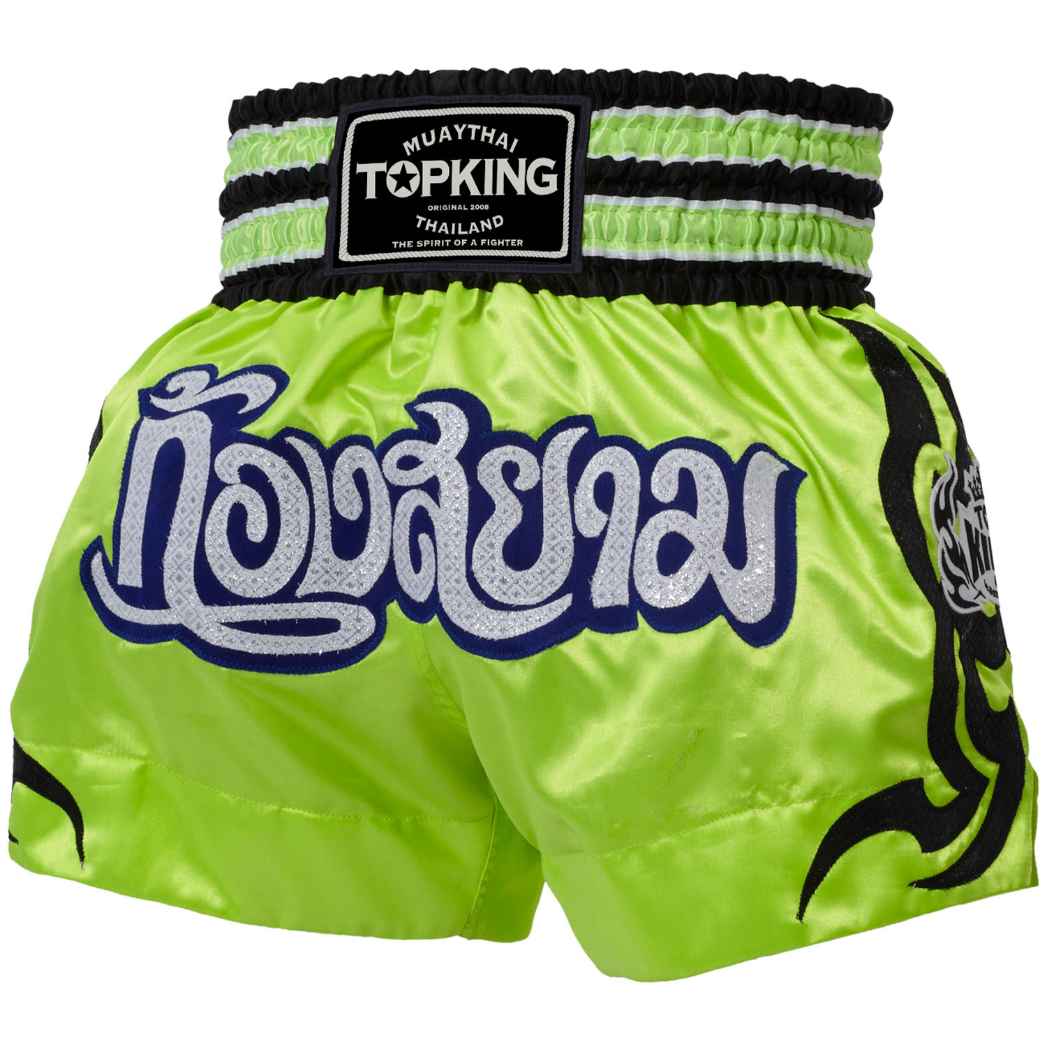 TOP KING BOXING Muay Thai Shorts, TKTBS-087, grün, XXL