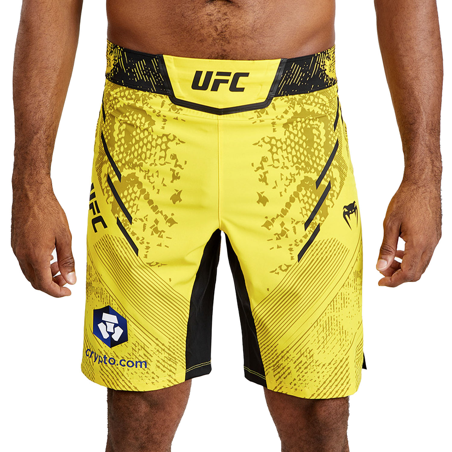 VENUM MMA Fight Shorts UFC Authentic Fight Night, Long Fit, Adrenaline, yellow