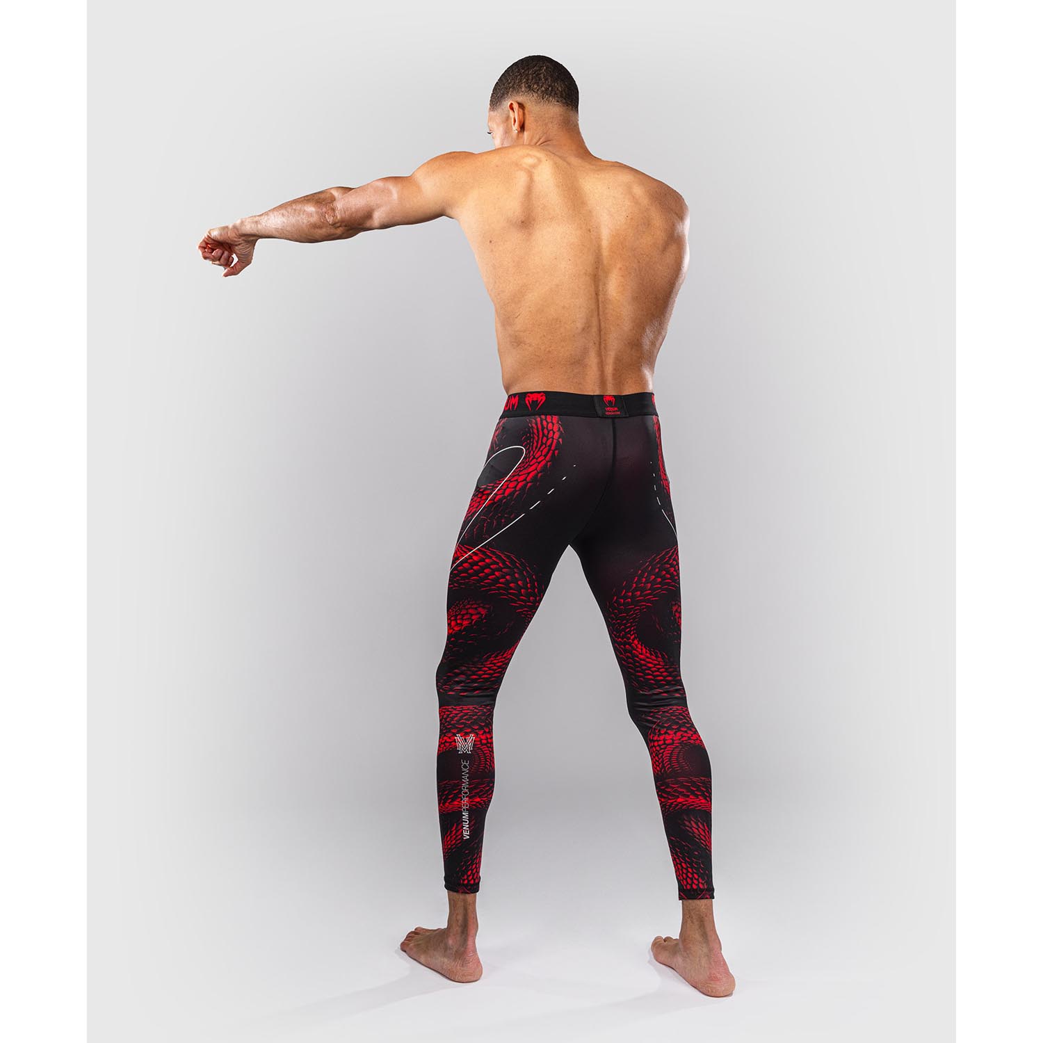 VENUM Compression Pants, Matupa, black-red-silver, S