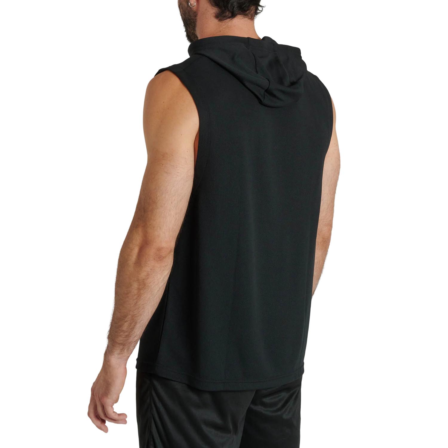 LEONE Tank Top, Hooded, Logo, black-white, M