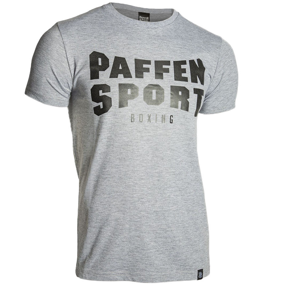 Paffen Sport T-Shirt, Black Logo, grau, S