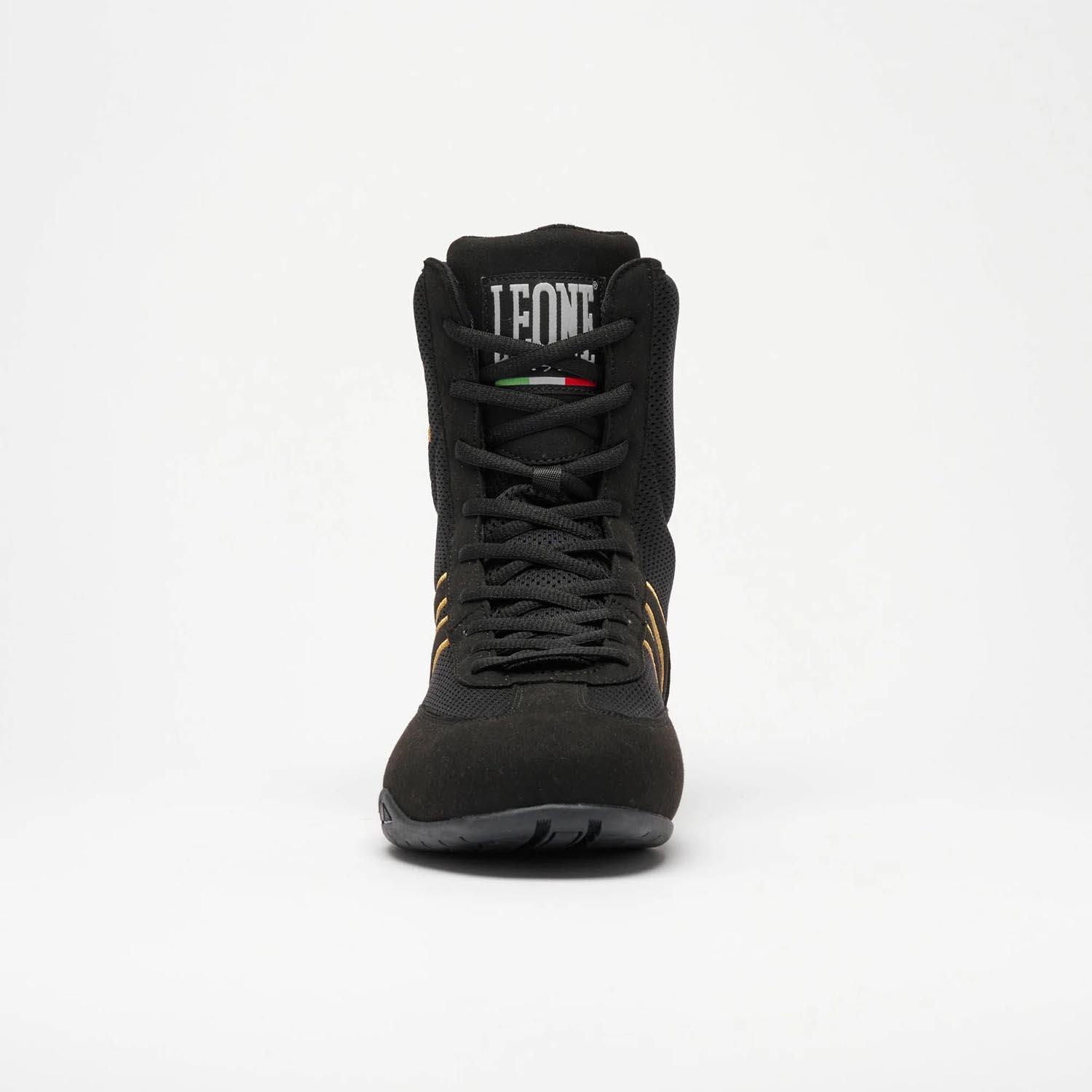 LEONE Boxing Shoes, Hermes, black-gold, 41