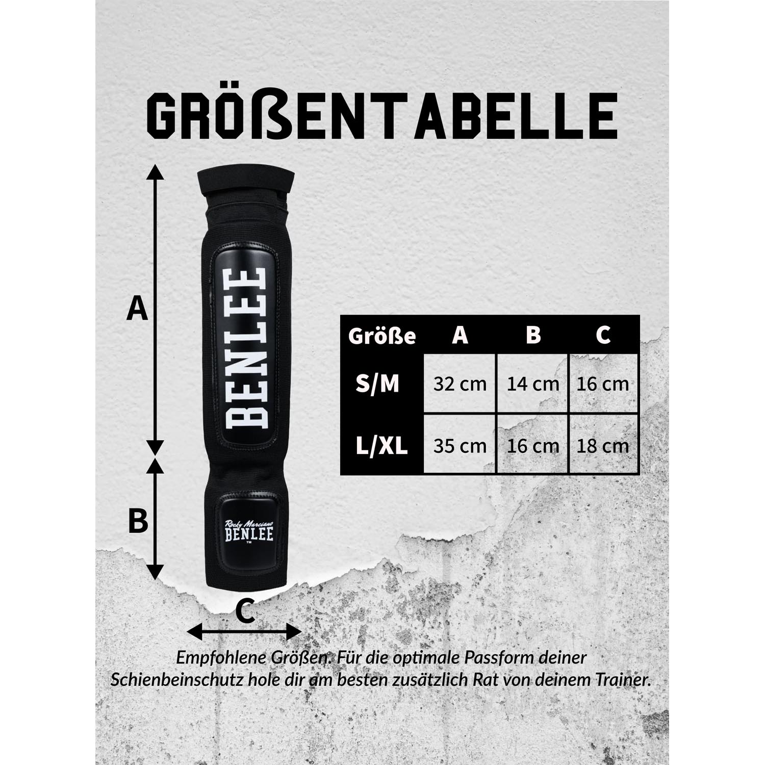 BENLEE Shin Guards, Flexy, black, S/M