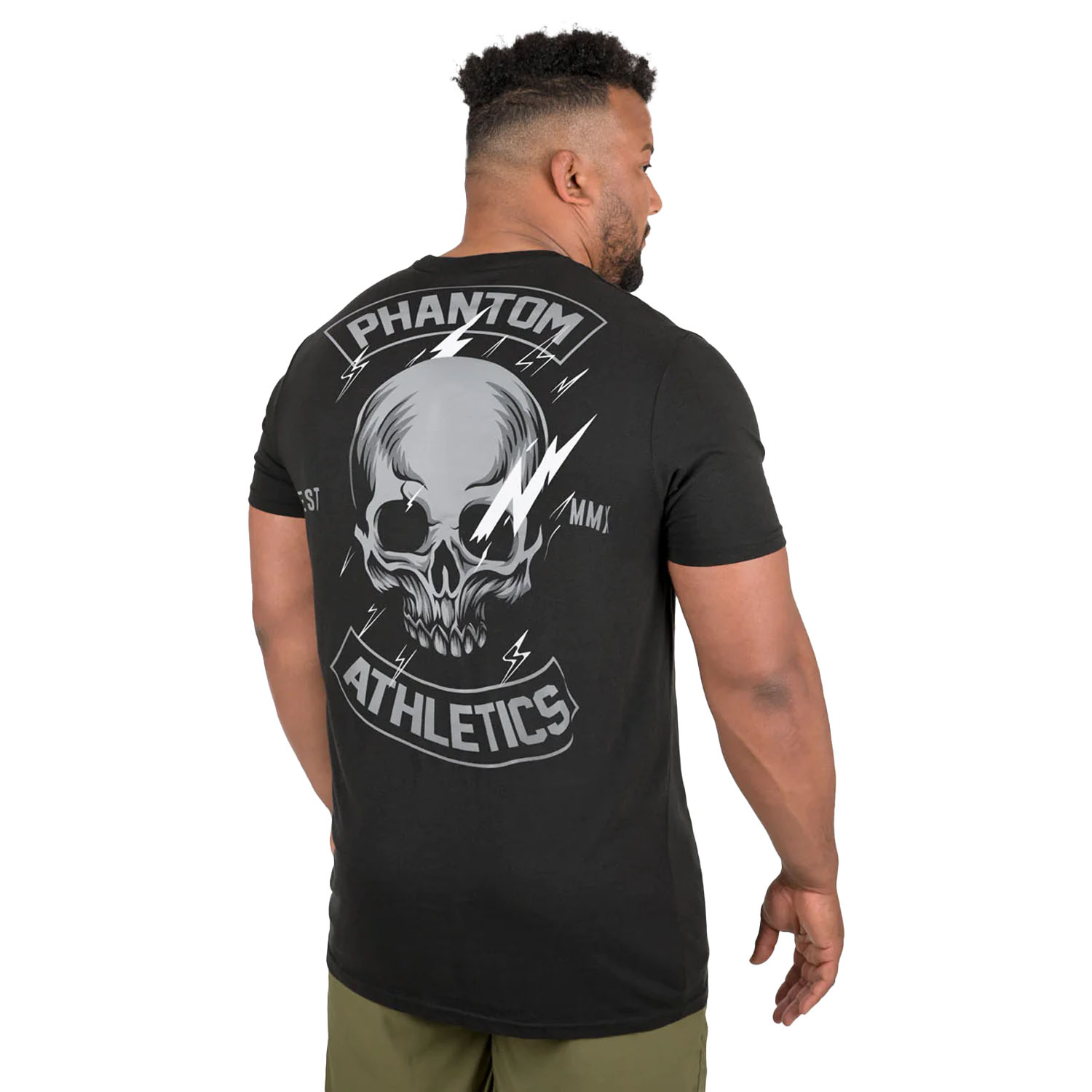 Phantom Athletics T-Shirt, Lightning Skull, black