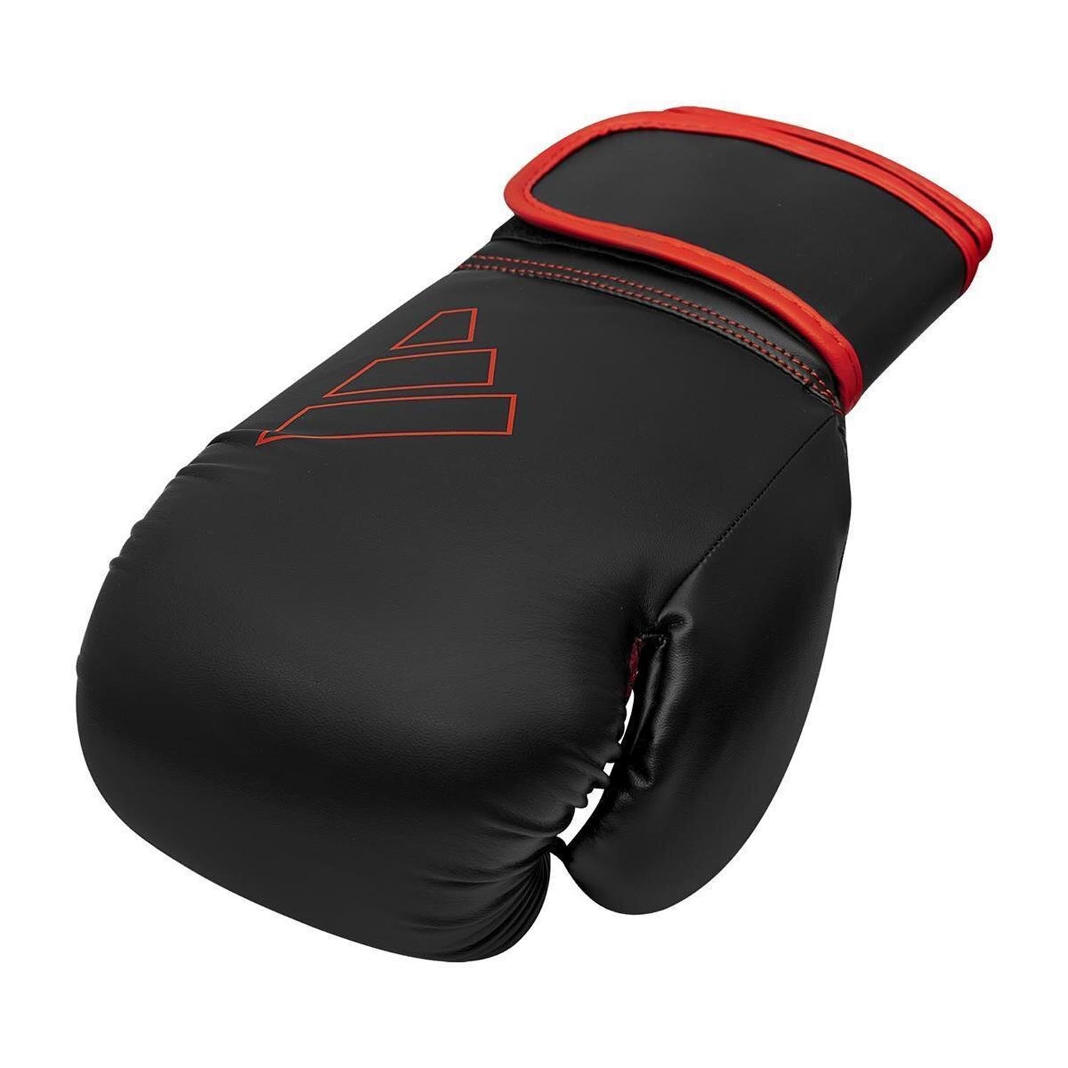 adidas Boxing Gloves, Hybrid, 80, black-red, 16 Oz