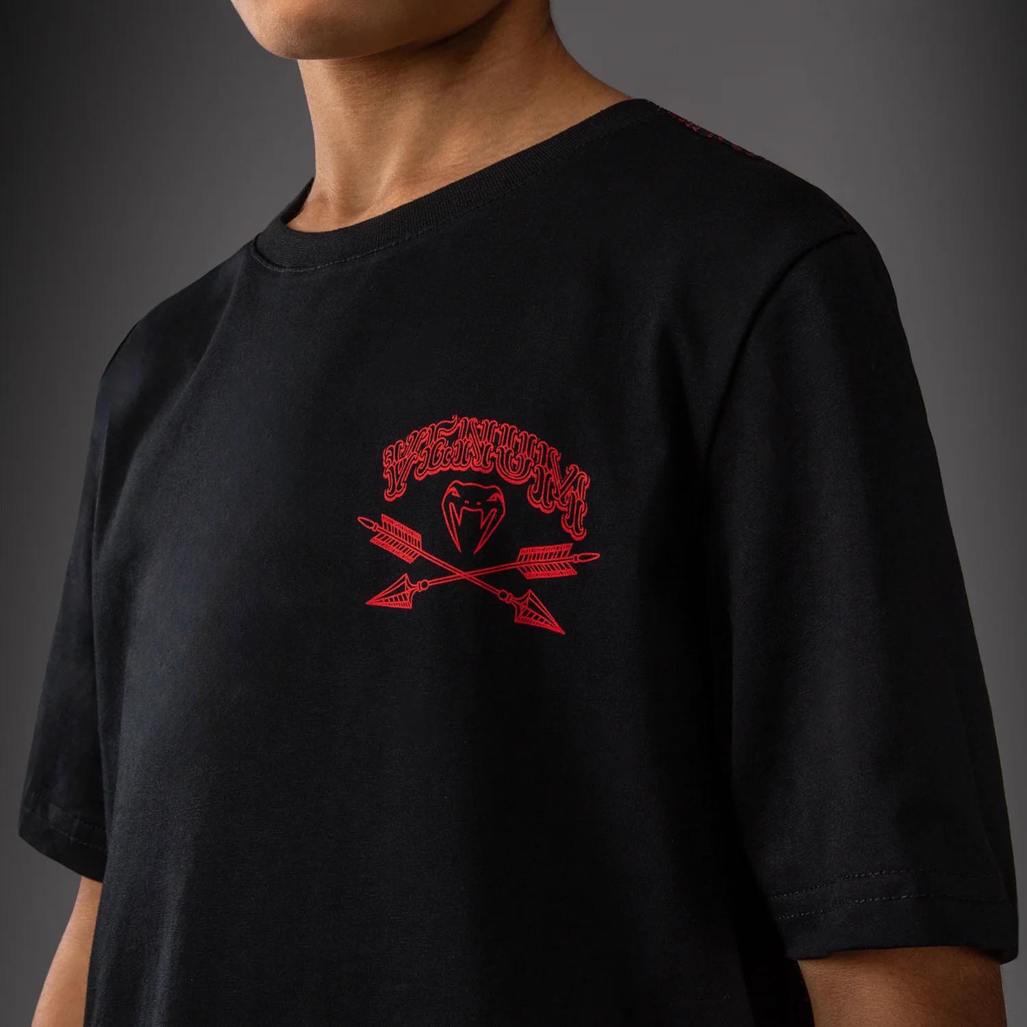 VENUM T-Shirt, Kids, Wolf Atak, black-red, 10 J