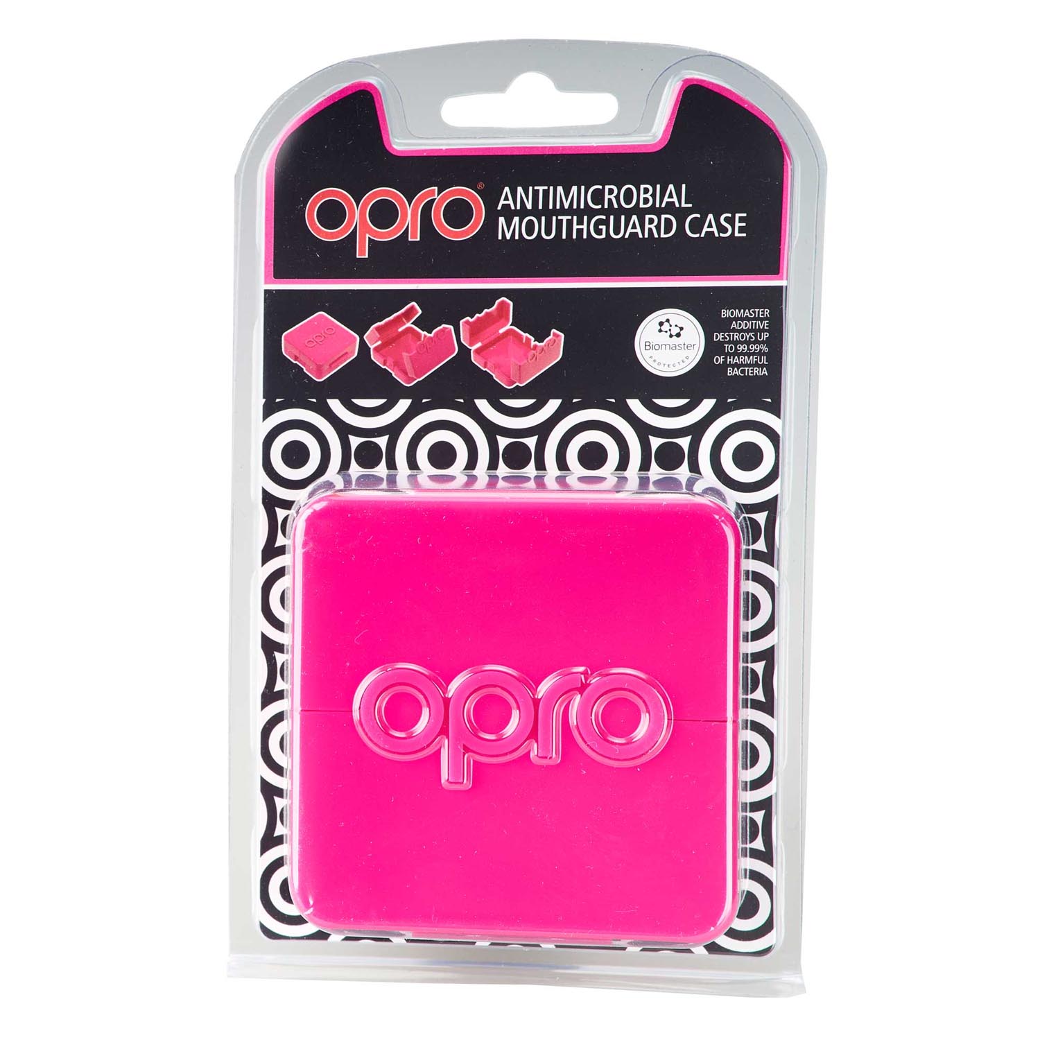 OPRO Mouthguard Case, Antimicrobial, pink