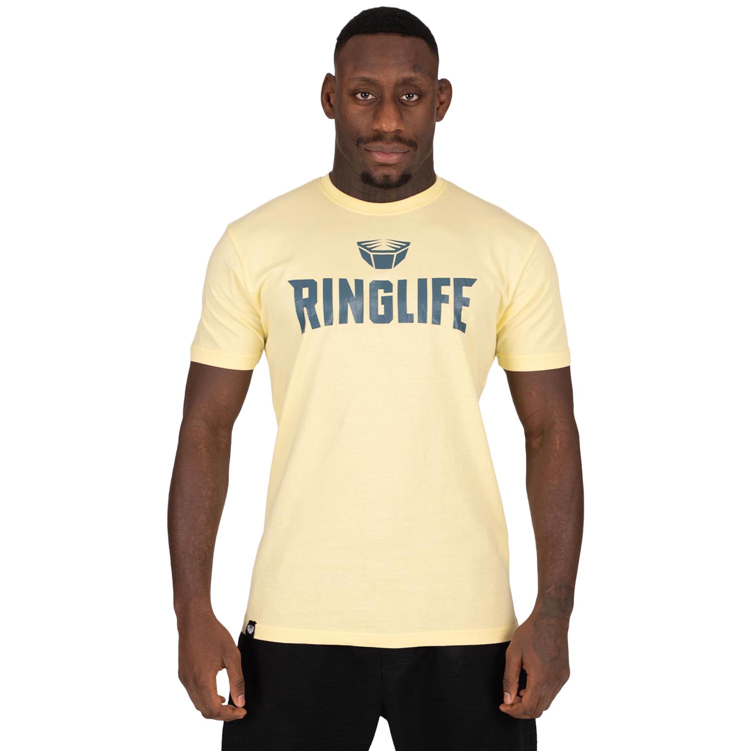 RINGLIFE T-Shirt, Logo 2.0, chardonnay-navy, S