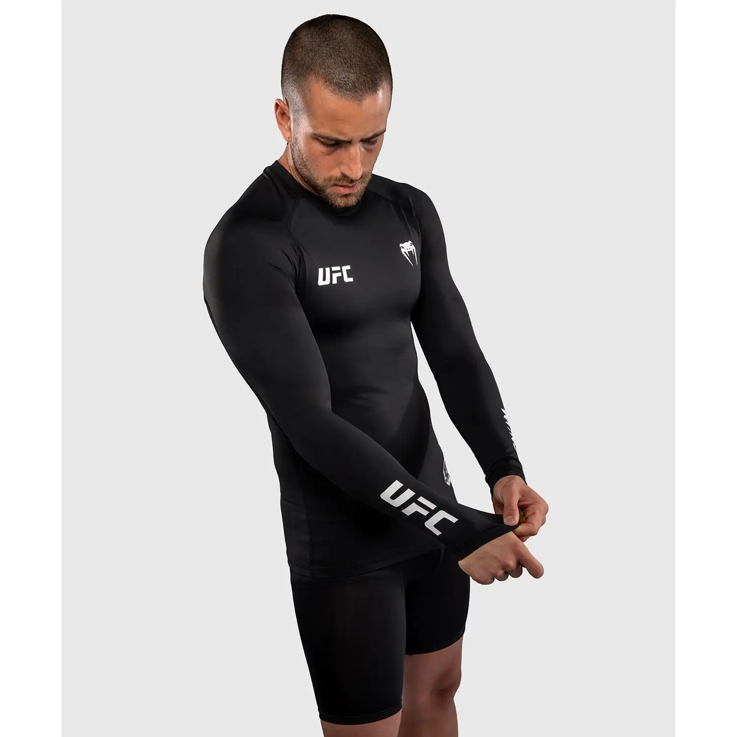 VENUM Rashguard, L/S, UFC Unity, black-white, XXL