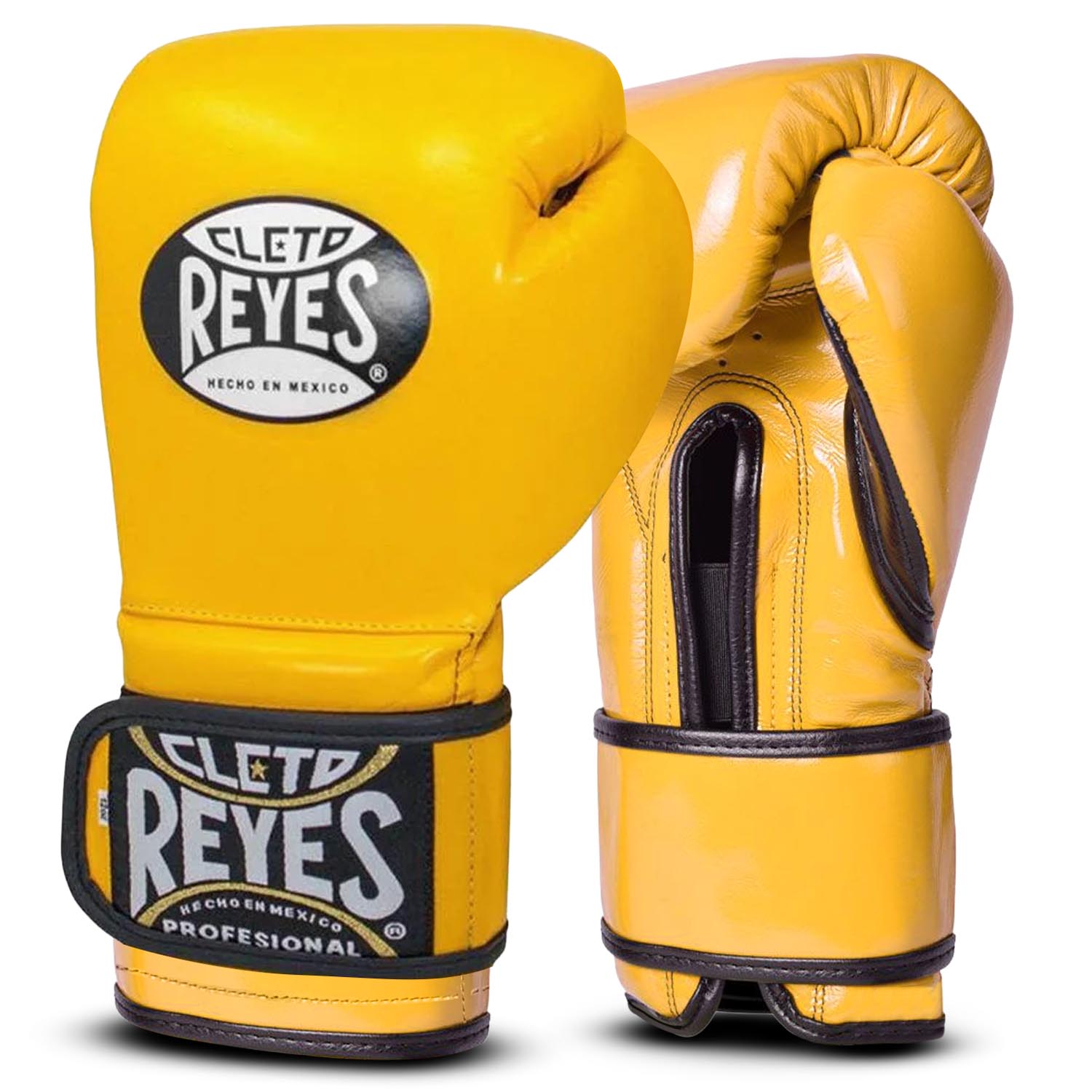 Cleto Reyes Boxing Gloves, Velcro Sparring, yellow