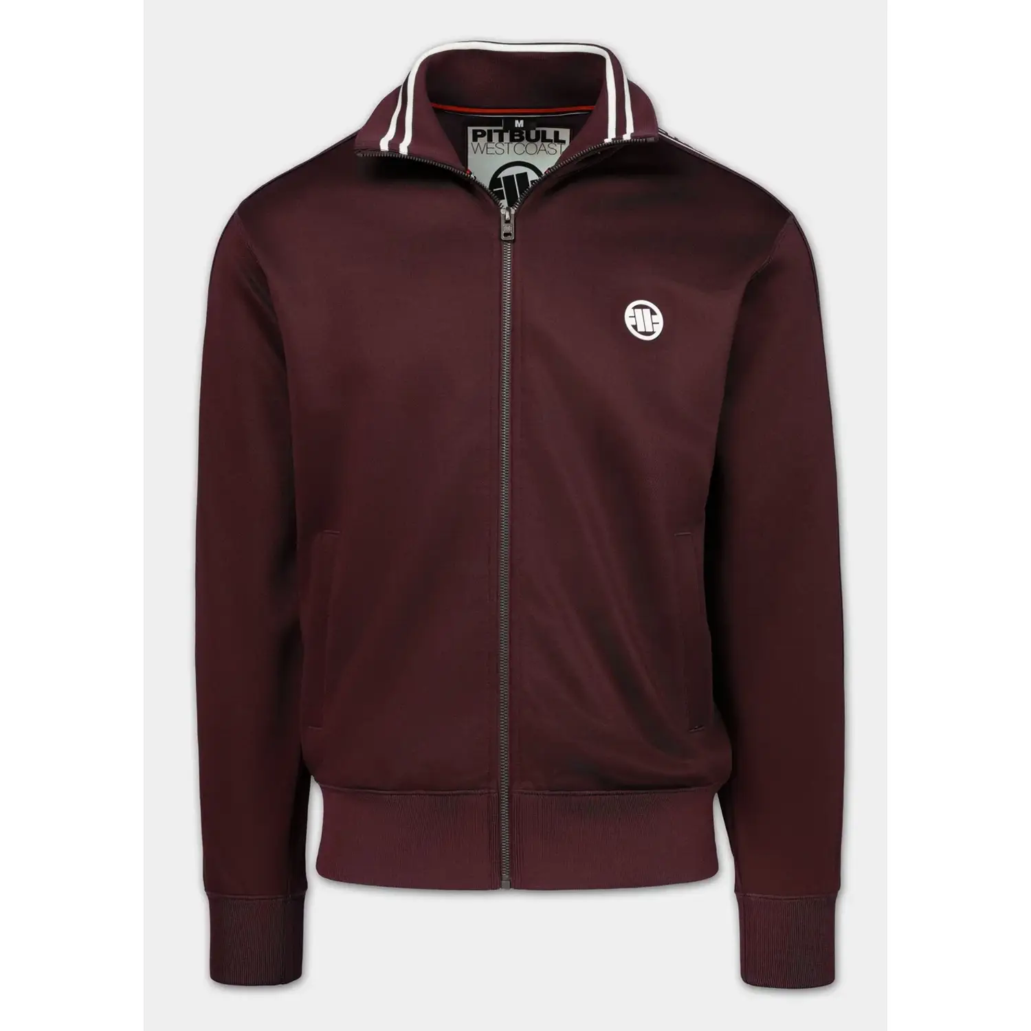 Pit Bull West Coast Trackjacket, Tape Logo, wine red, XXXL