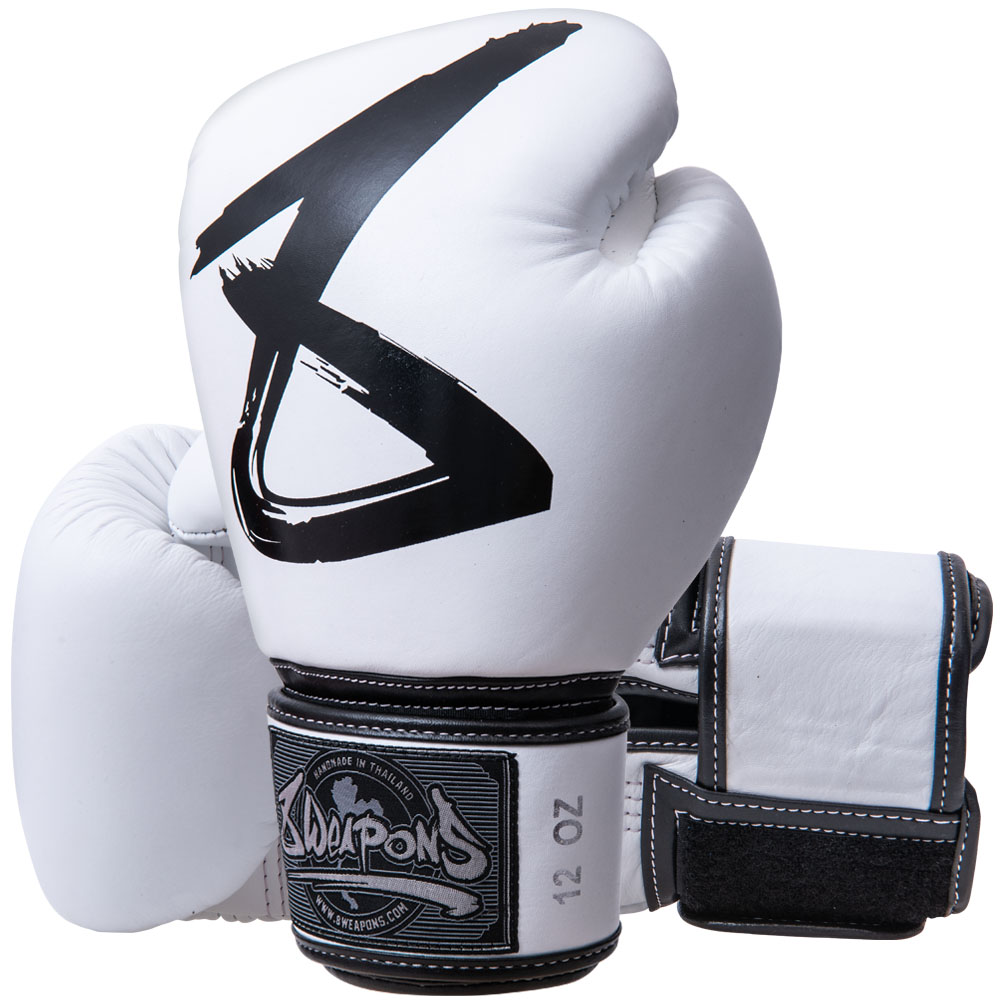 8 WEAPONS Boxing Gloves, BIG 8 Premium, white