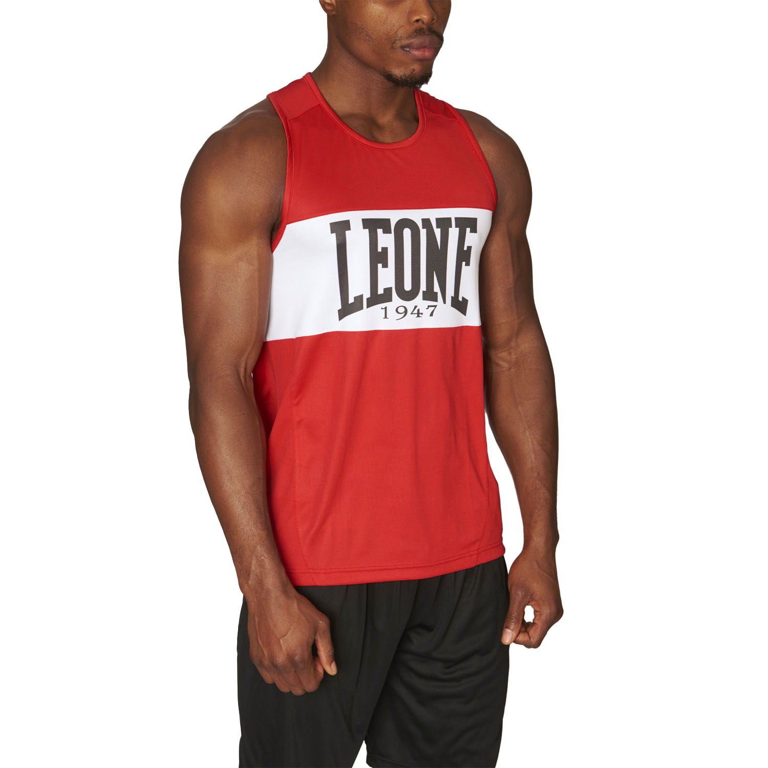 LEONE Boxing Top, Singlet, Shock, AB224, rot