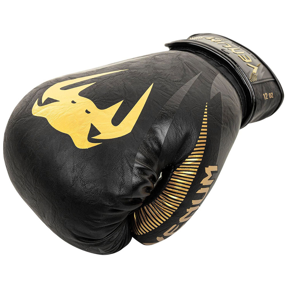 VENUM Boxing Gloves, Impact, black-gold, 14 Oz | 14 Oz | 11792-3