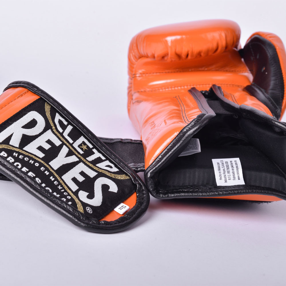Cleto Reyes Boxing Gloves, Velcro Sparring, orange, 14 Oz
