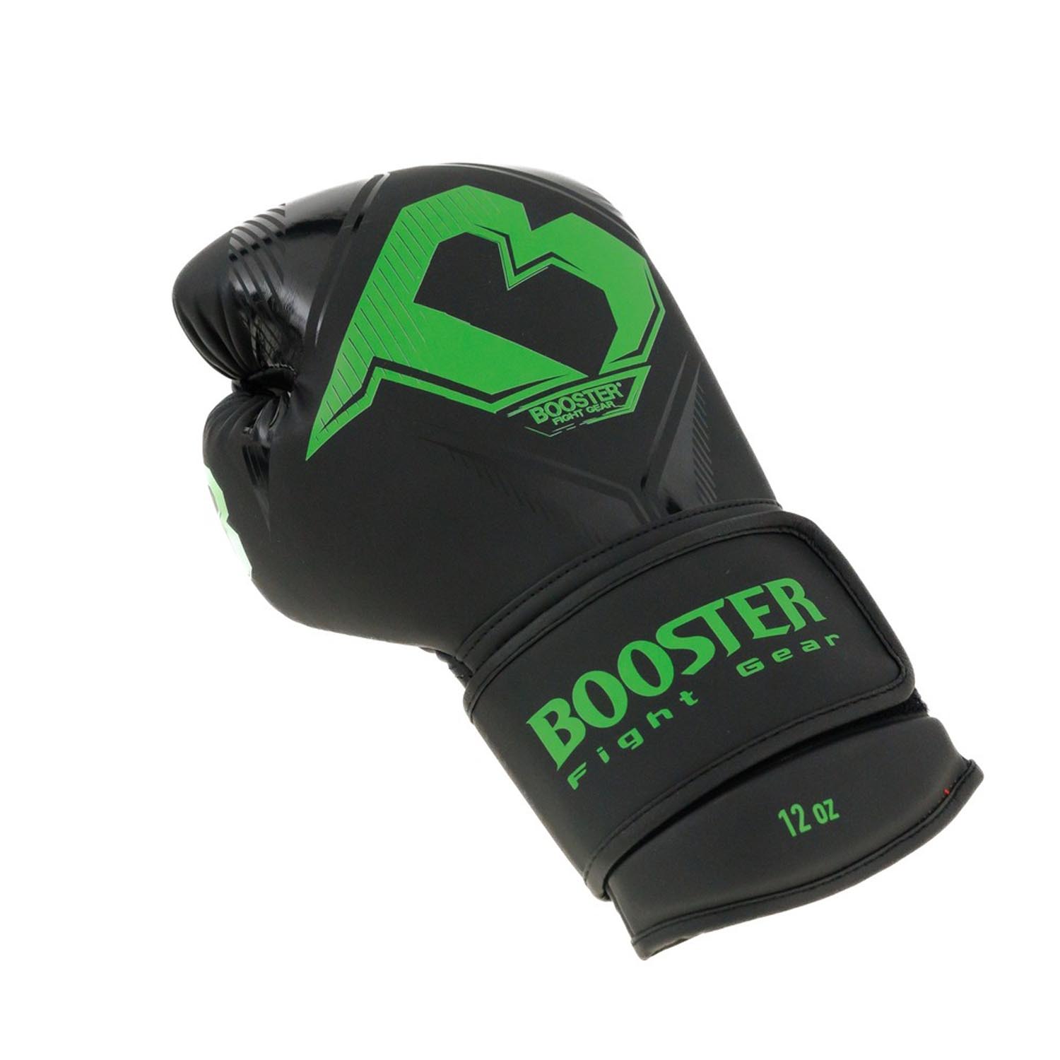 Booster Boxing Gloves, Bangkok Series 6, black-green, 16 Oz