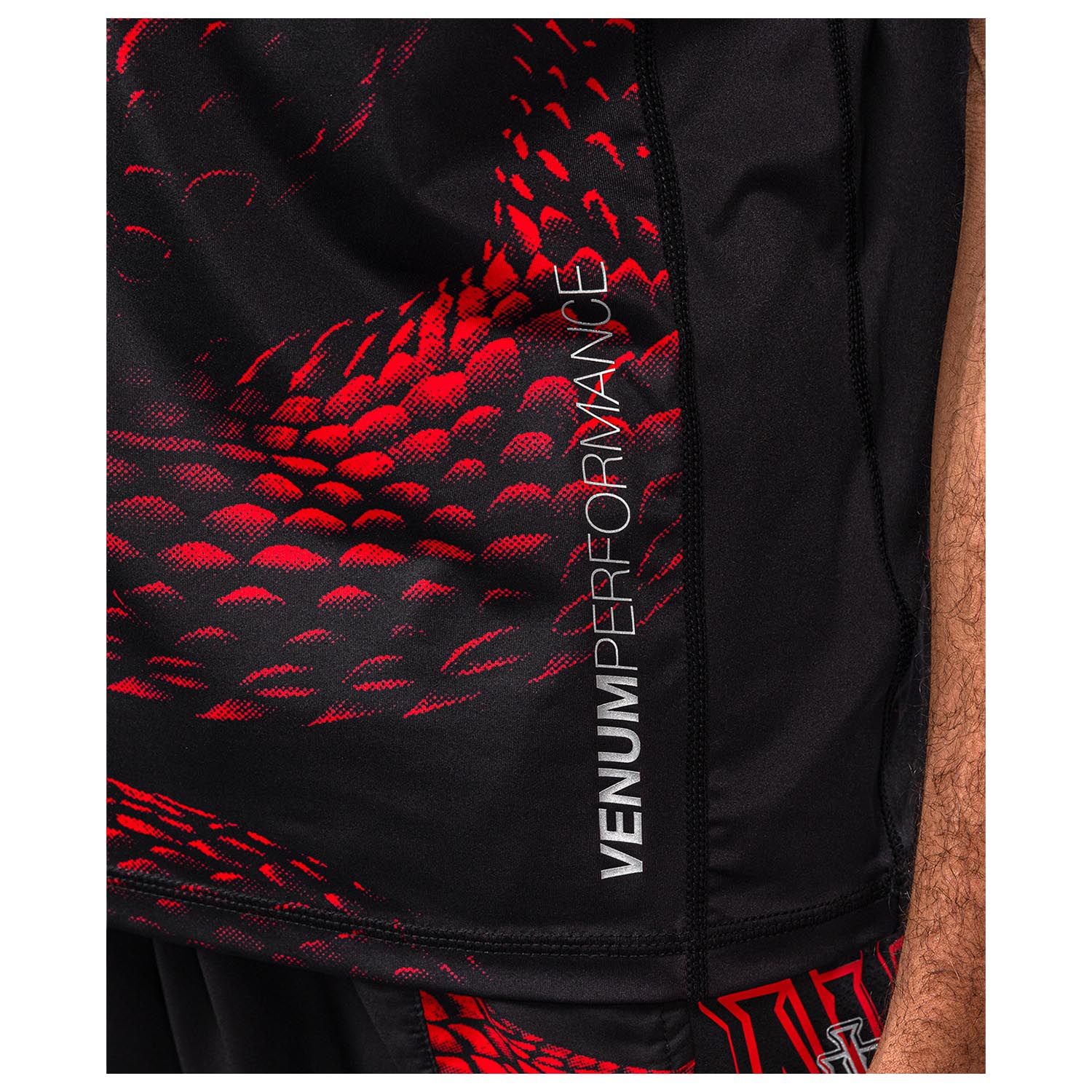 VENUM Dry Tech T-Shirt, Matupa, black-red-silver, XXL
