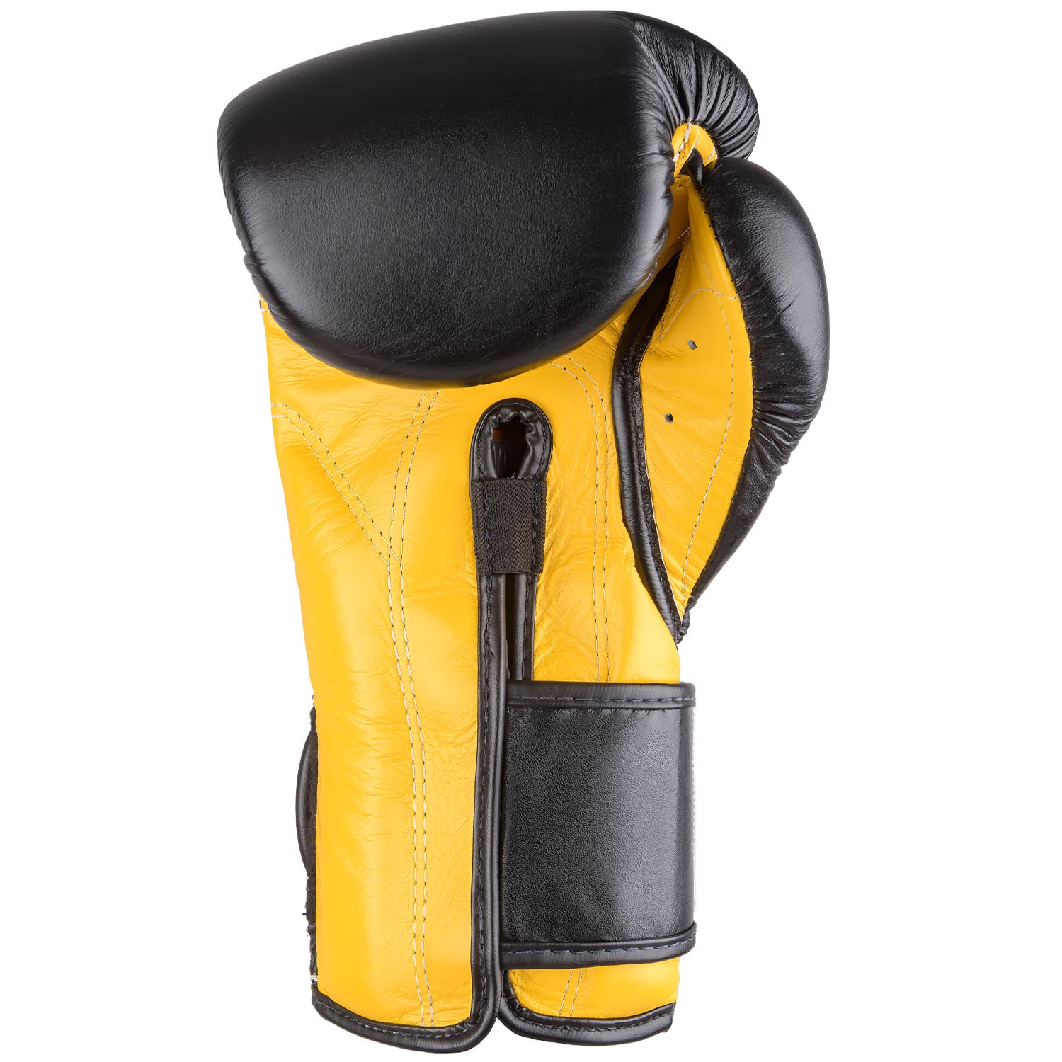 Fairtex Boxing Gloves, BGV9, black-yellow, 12 Oz