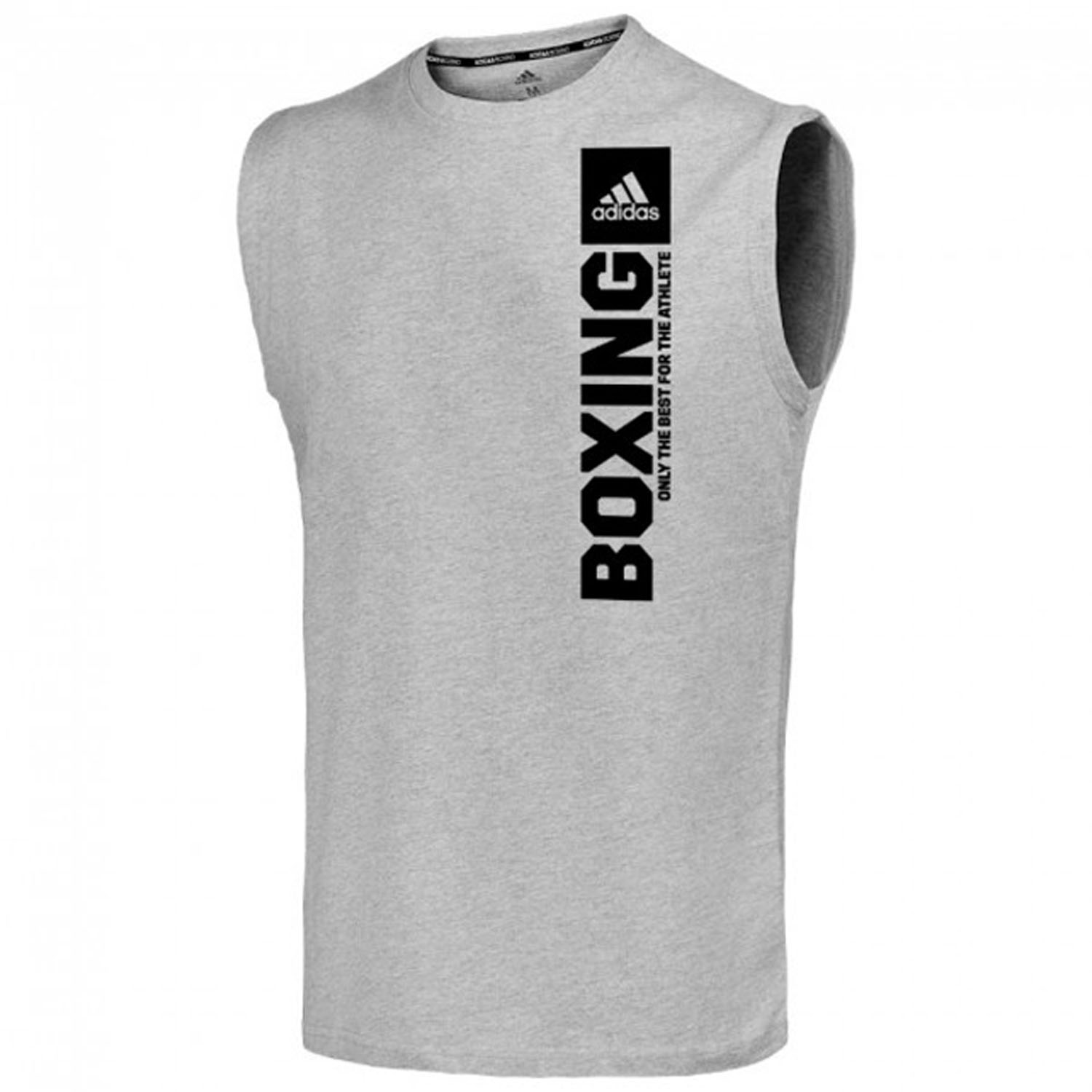 adidas Sleeveless T-Shirt, Community Vertical Boxing, grey, XL