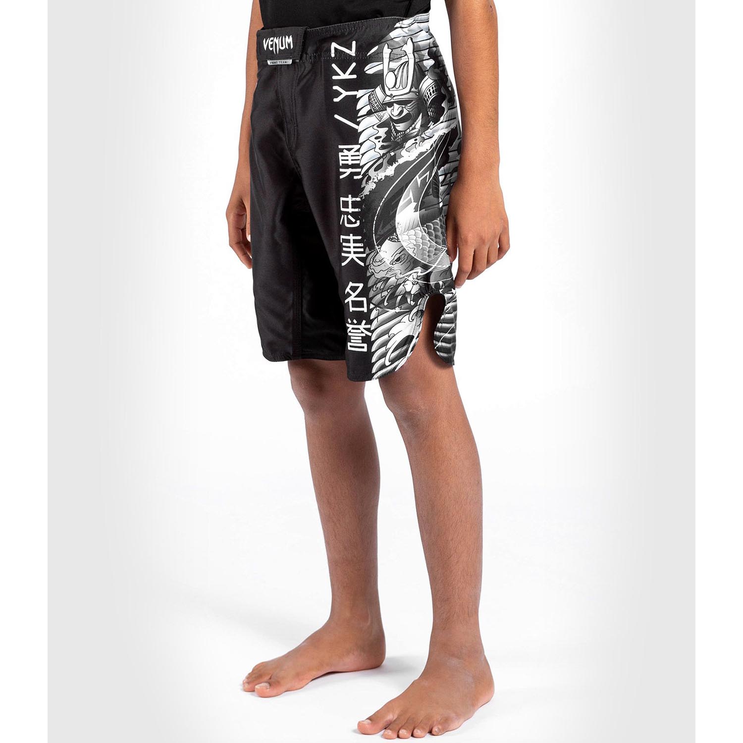 VENUM MMA Fight Shorts, Kids YKZ21, black-white, 14 J