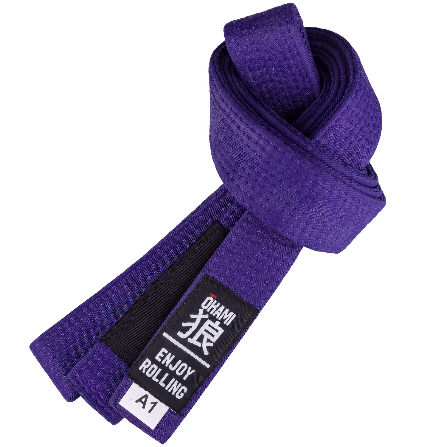 OKAMI BJJ Belt, Luta Livre, purple