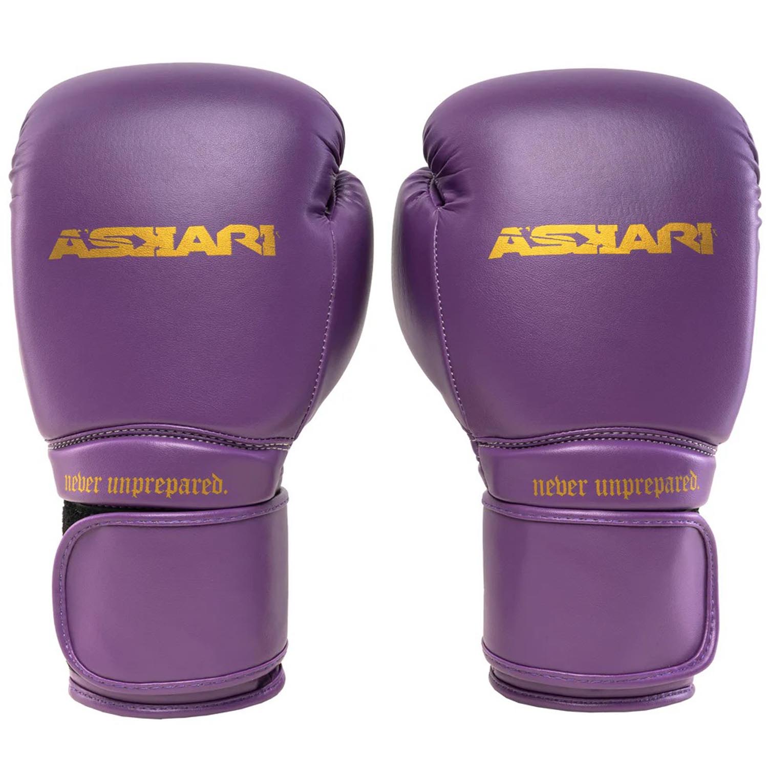 ASKARI Boxing Gloves, Nova, purple-gold, 12 Oz